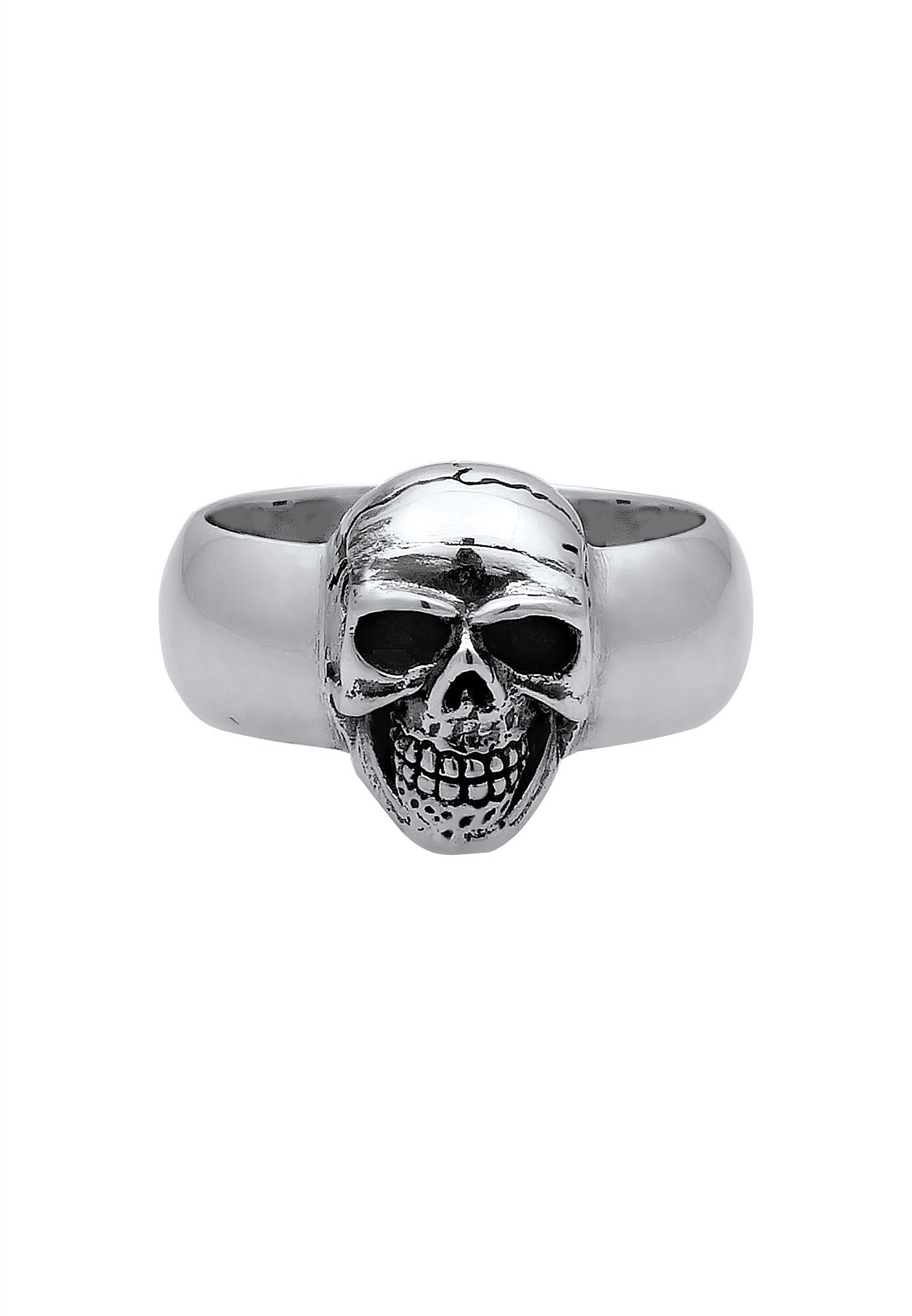 Kuzzoi Siegelring Herren Siegelring 925er Silber Totenkopf