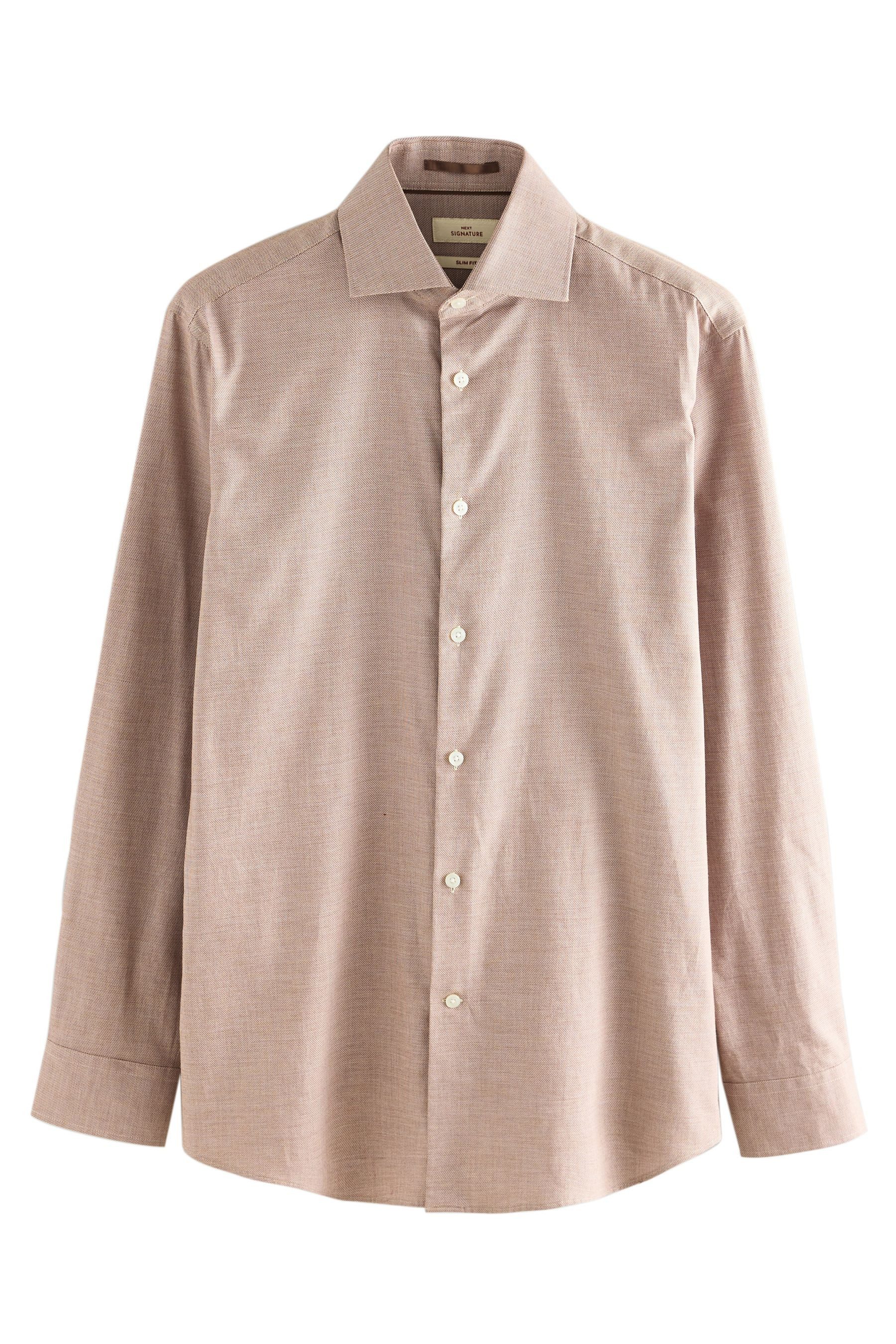 Langarmhemd Signature Slim Fit Langarmhemd aus Baumwolle