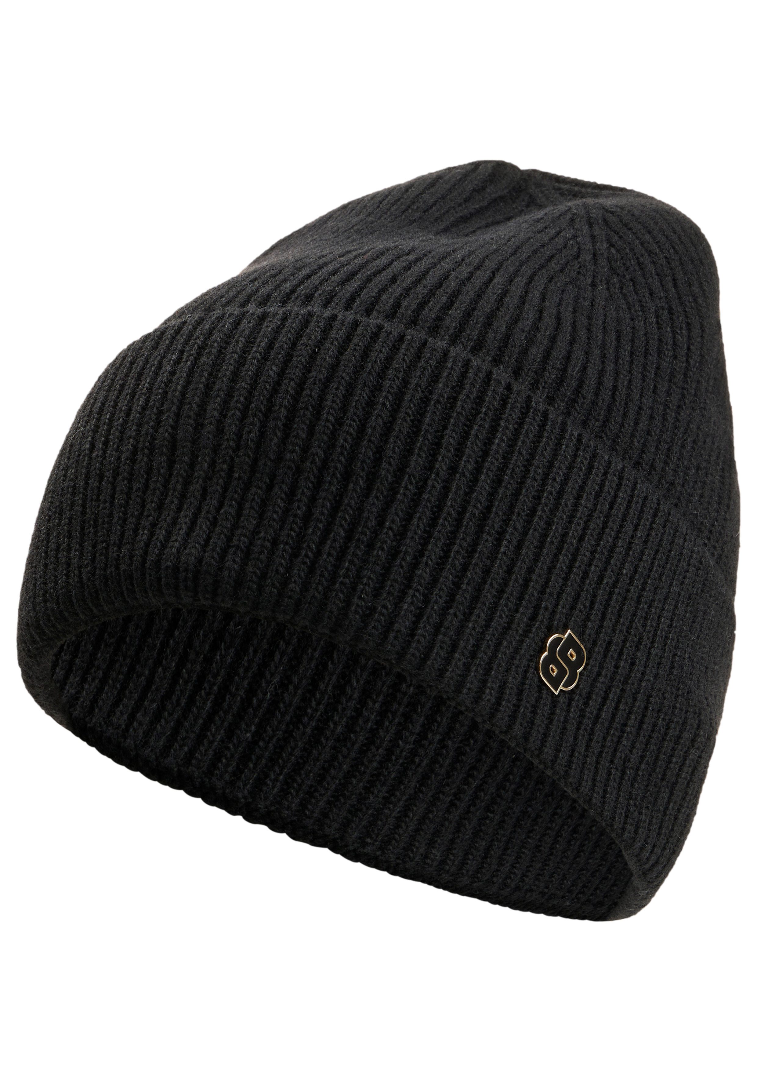 BOSS Strickmütze Laurie Hat mit Woll- und Kaschmir-Anteil, unisex