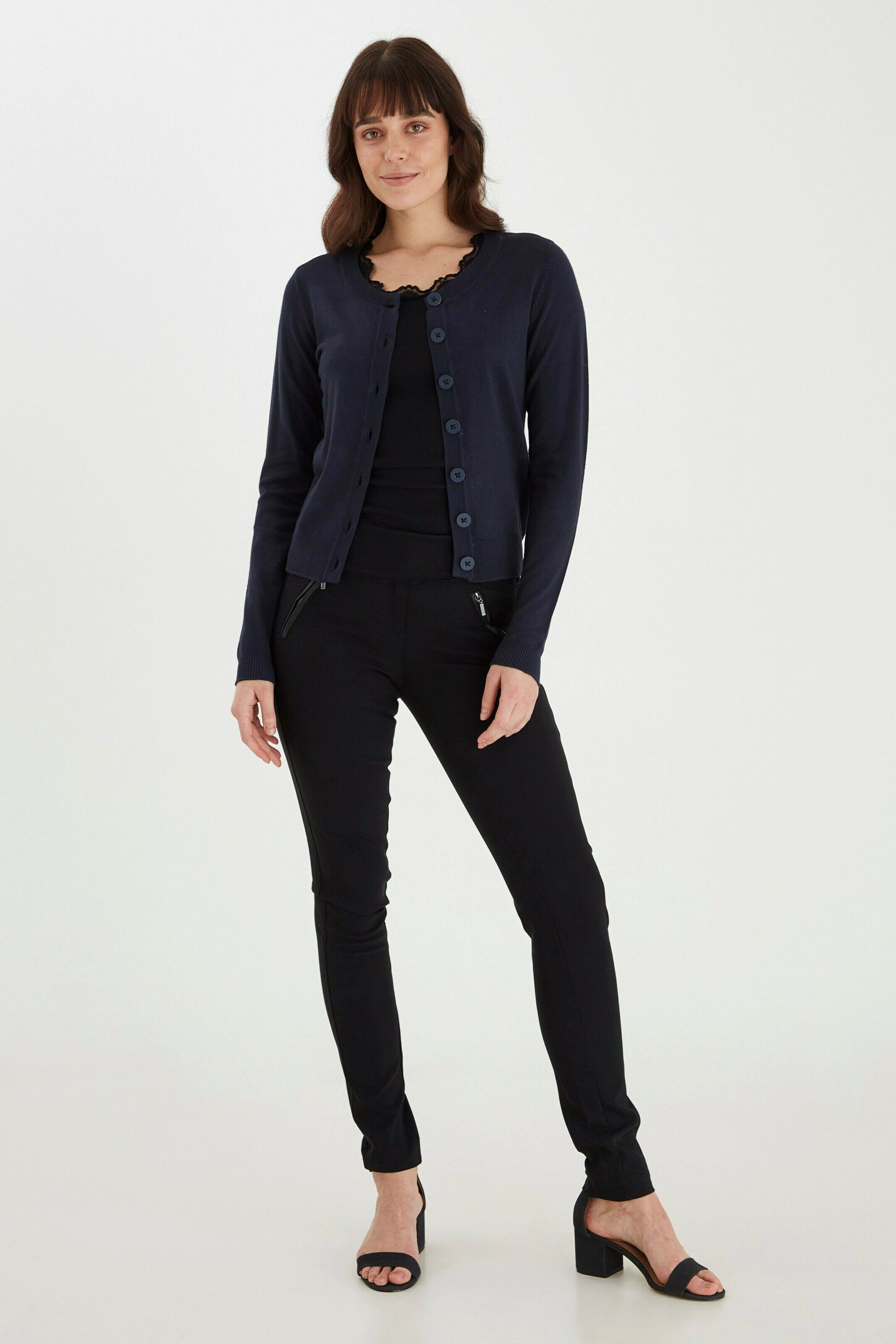 fransa Strickjacke (1-tlg) Plain/ohne Details günstig online kaufen