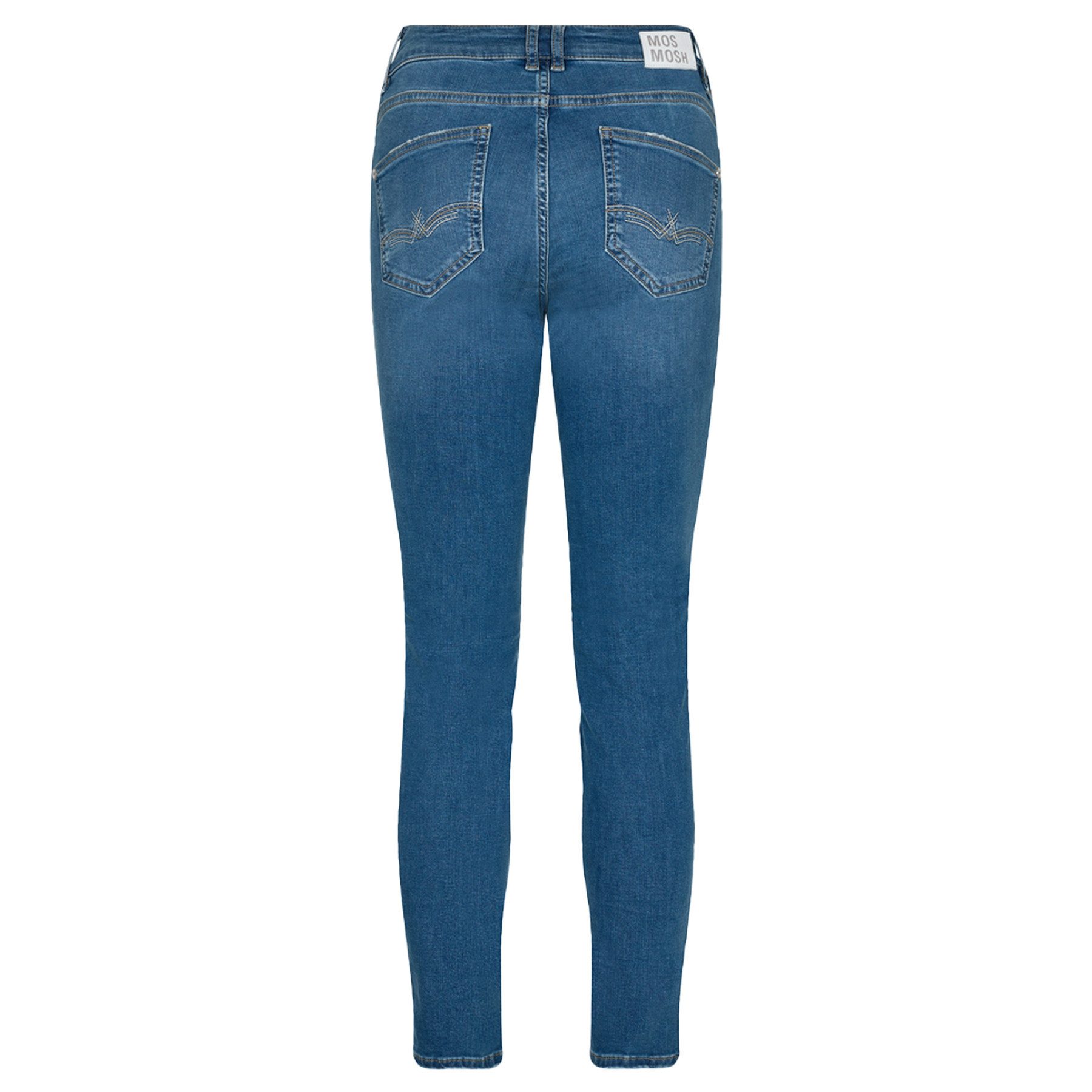 Mos Mosh 5-Pocket-Jeans MOS MOSH Jeans VICE CONTOUR mit Bio-Baumwolle - Blau
