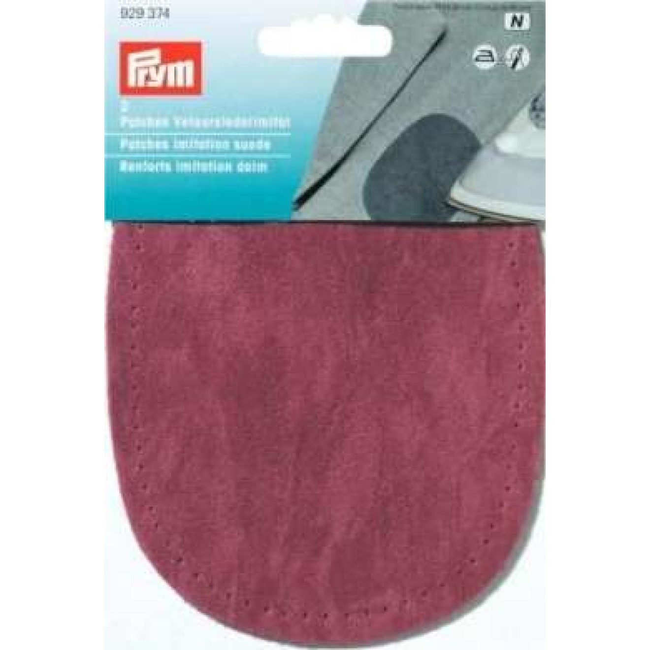 Prym Вязальные спицы Patches Velourlederimitat 10x14 cm dunkelrot 1 Paar