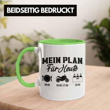 Trendation Tasse Trendation - Motorradfahrer Geschenk für Männer Motorrad Tasse Sprüche Kaffeetasse für Biker Herren