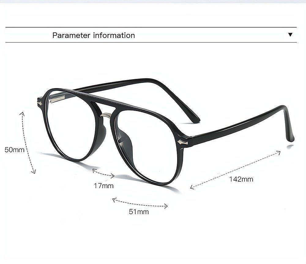 Strahl Anti-Blaulicht Gläser mit Transparente PACIEA Brille doppeltem