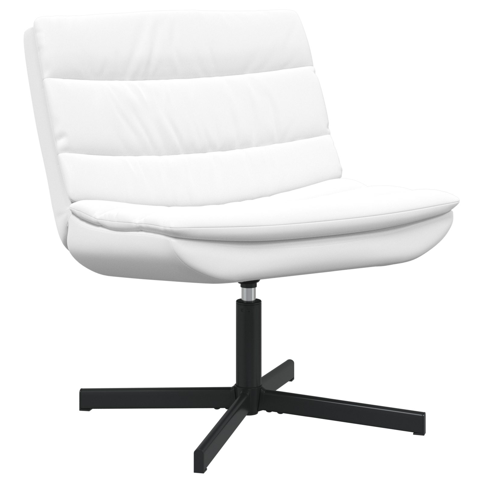 vidaXL Relaxsessel Drehstuhl Weiß Polyester, Metallrahmen günstig online kaufen