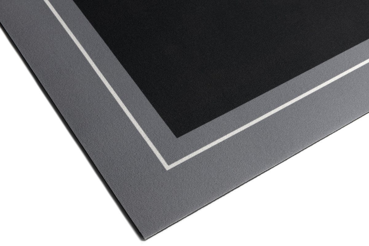 Aqualine Badematte Badematte 60x120cm, saugfähig, Grau, Polyurethan, Aqualine-PCD014V