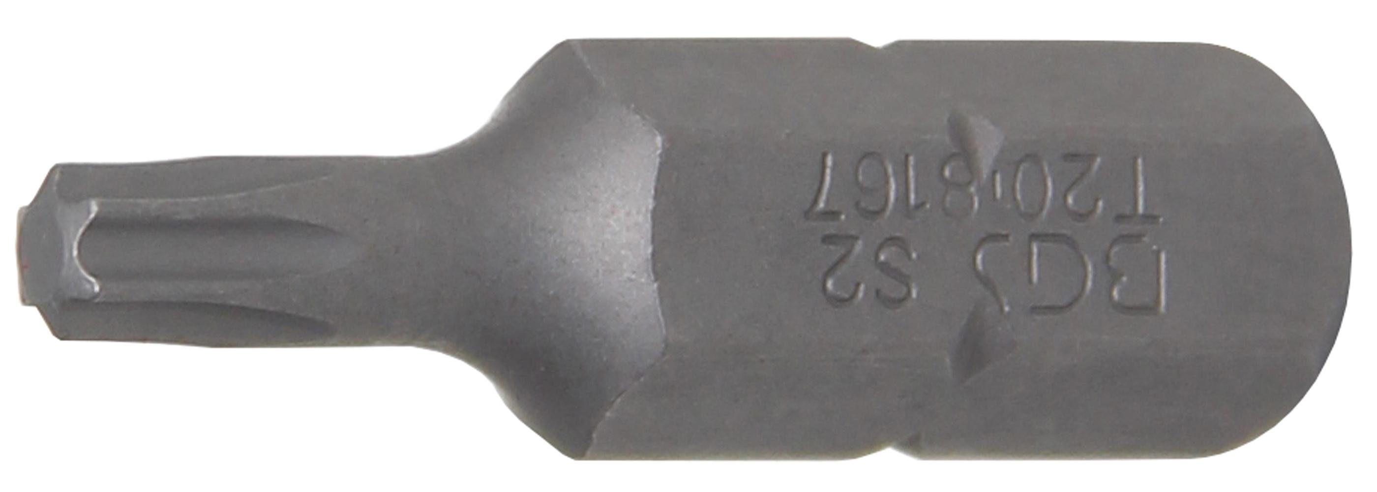 BGS technic Bit-Schraubendreher Bit, Antrieb Außensechskant 8 mm (5/16), T-Profil (für Torx) T20