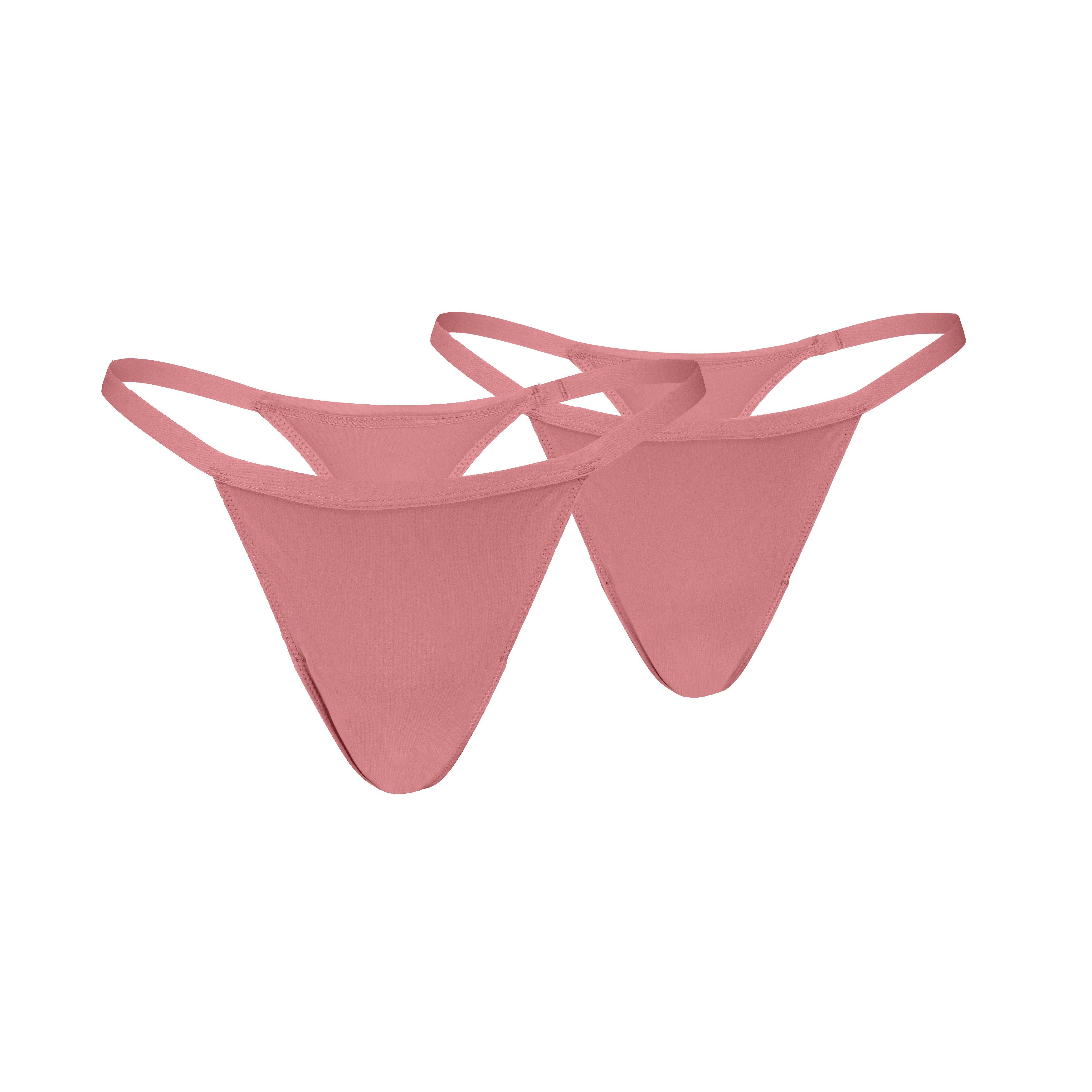 PUMA String PUMA WOMEN MICROFIBER TANGA STRINGS 2P (2er Pack) mit elastischem Bund, Logodruck hinten, Mid-Rise Design