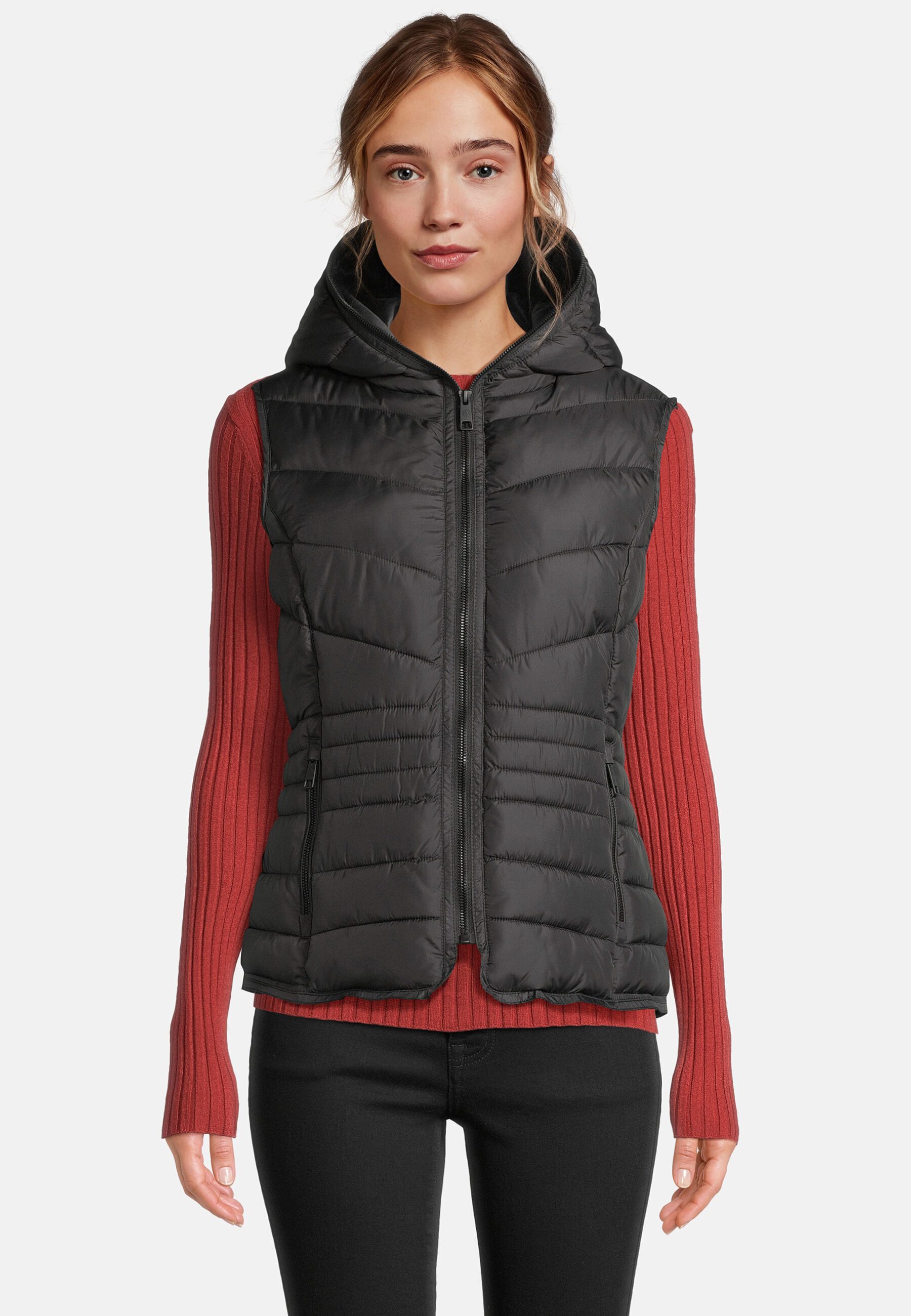 New View Steppweste mit Kapuze