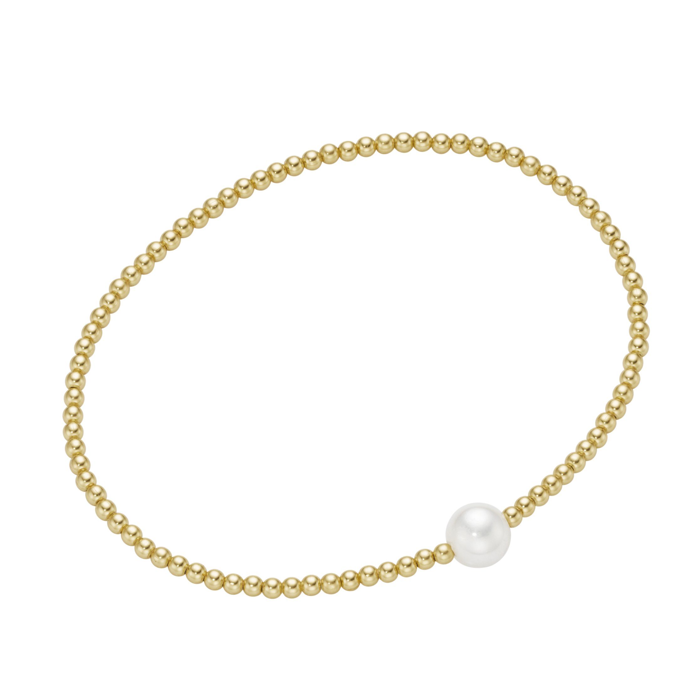 Smart Jewel Armband Silber-Kugeln und Glasperle, günstig online kaufen