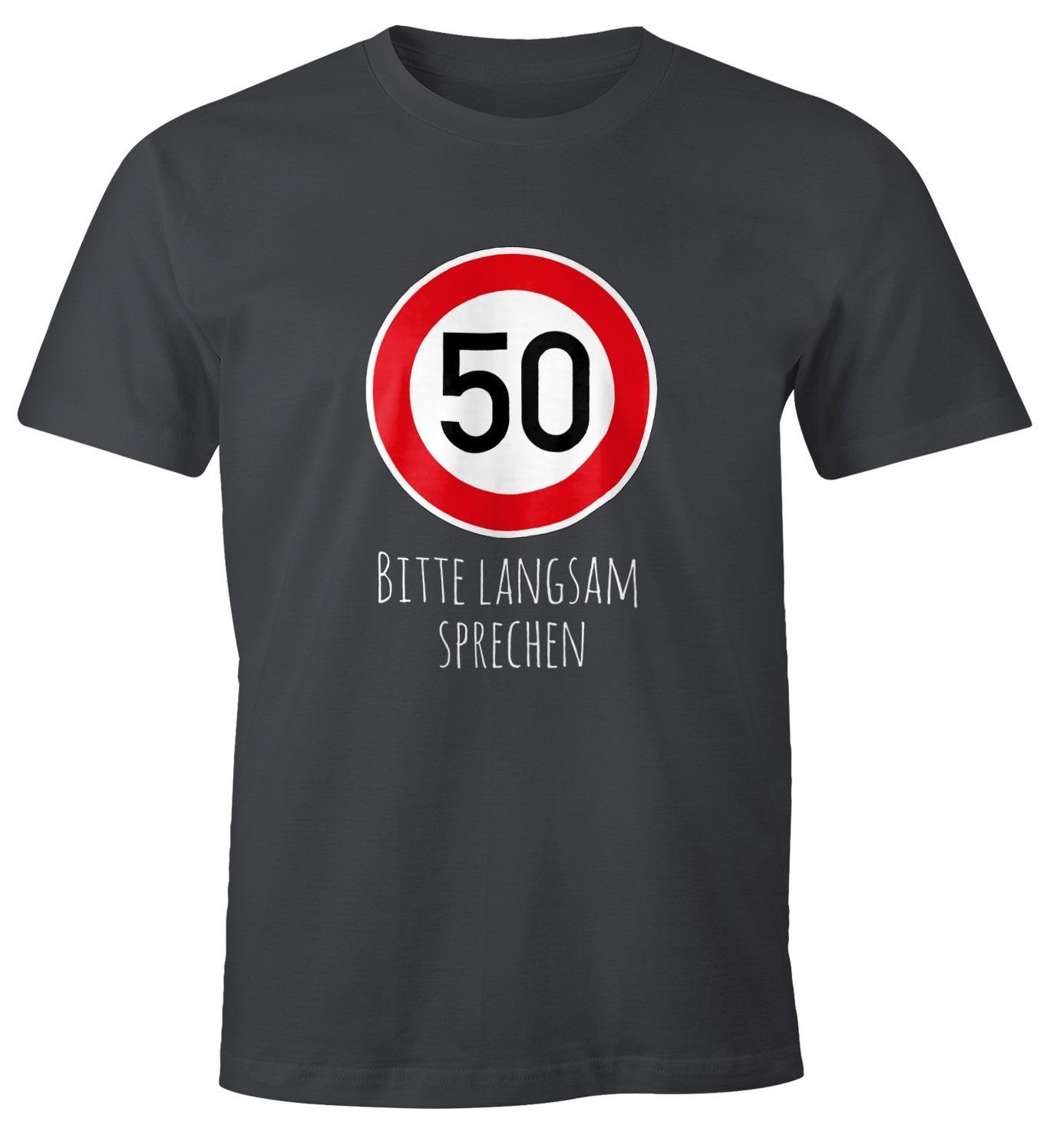 MoonWorks Print-Shirt Herren T-Shirt Geburtstag 50 günstig online kaufen