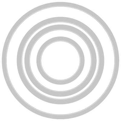 Sizzix Motivschablone Framelits Stanzschablone Kreise, 4 Stück