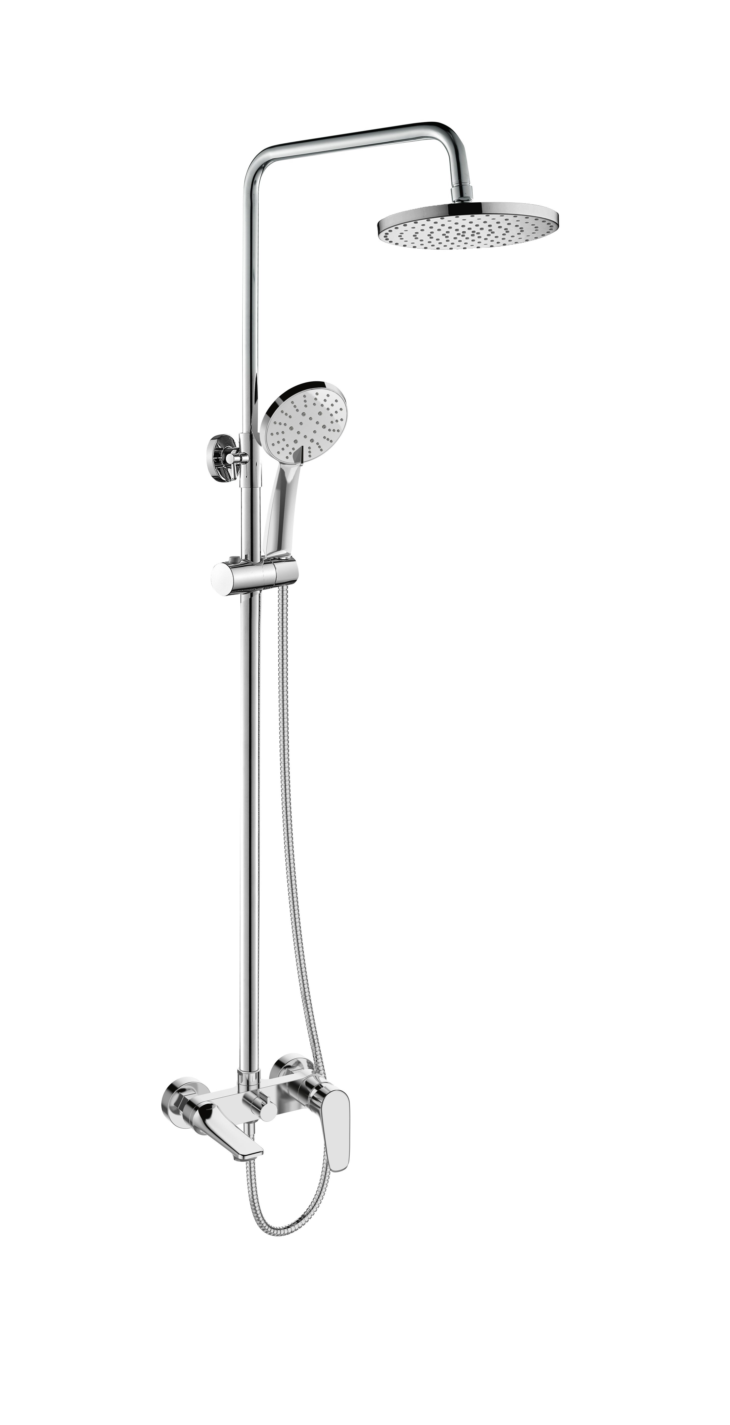 Duschsystem DOKOS Brausegarnitur Regendusche, Höhenverstellbar