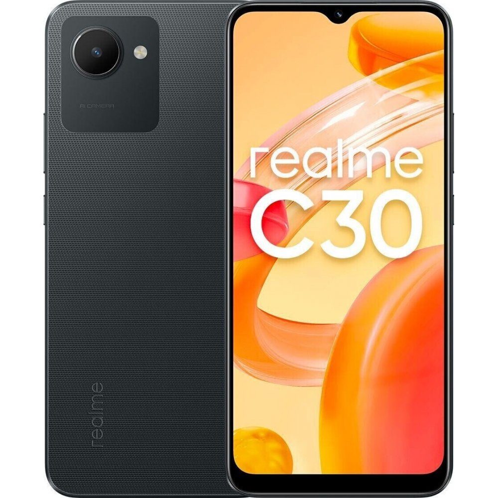 Realme C30 - Zoll, 32 Smartphone GB black denim GB / Smartphone (6,5 - 32 3 GB Speicherplatz)