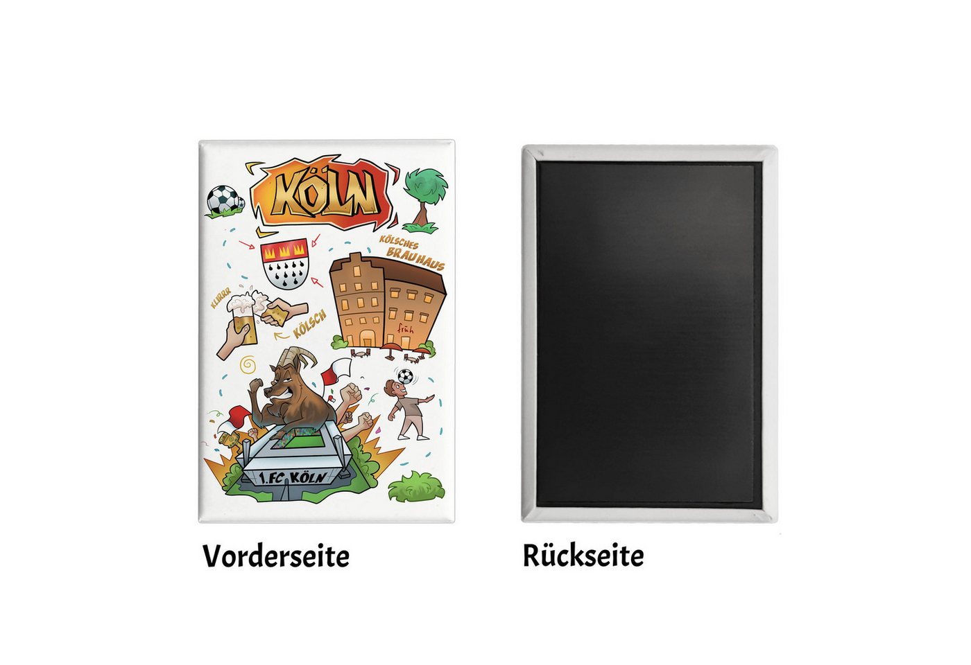 Thumbnail - speecheese Magnet Köln Pop Art Comic Souvenir Souvenir Magnet - Kölsch