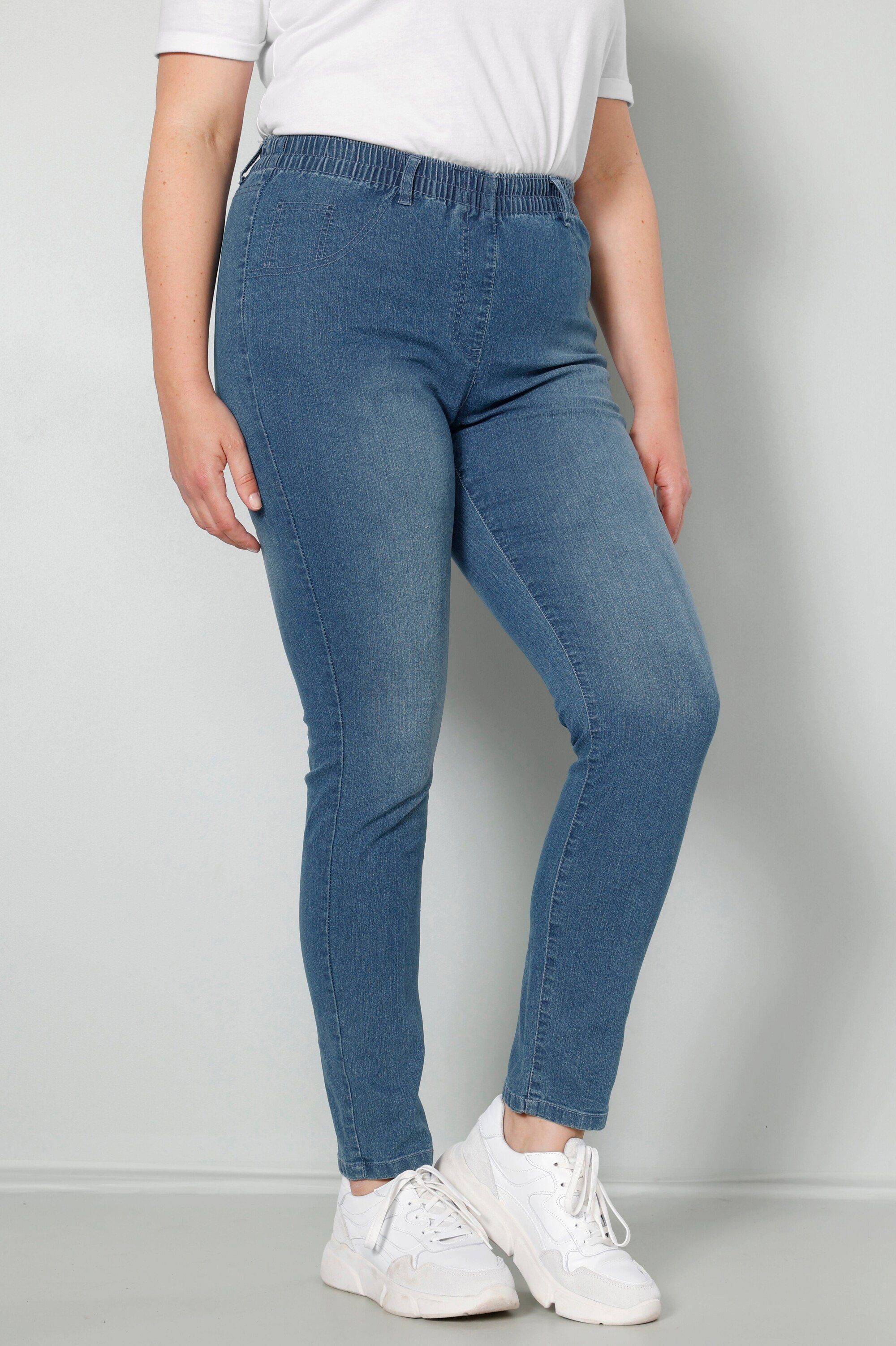 MIAMODA Leggings Jeggings Elastikbund mit Gürtelschlaufen günstig online kaufen