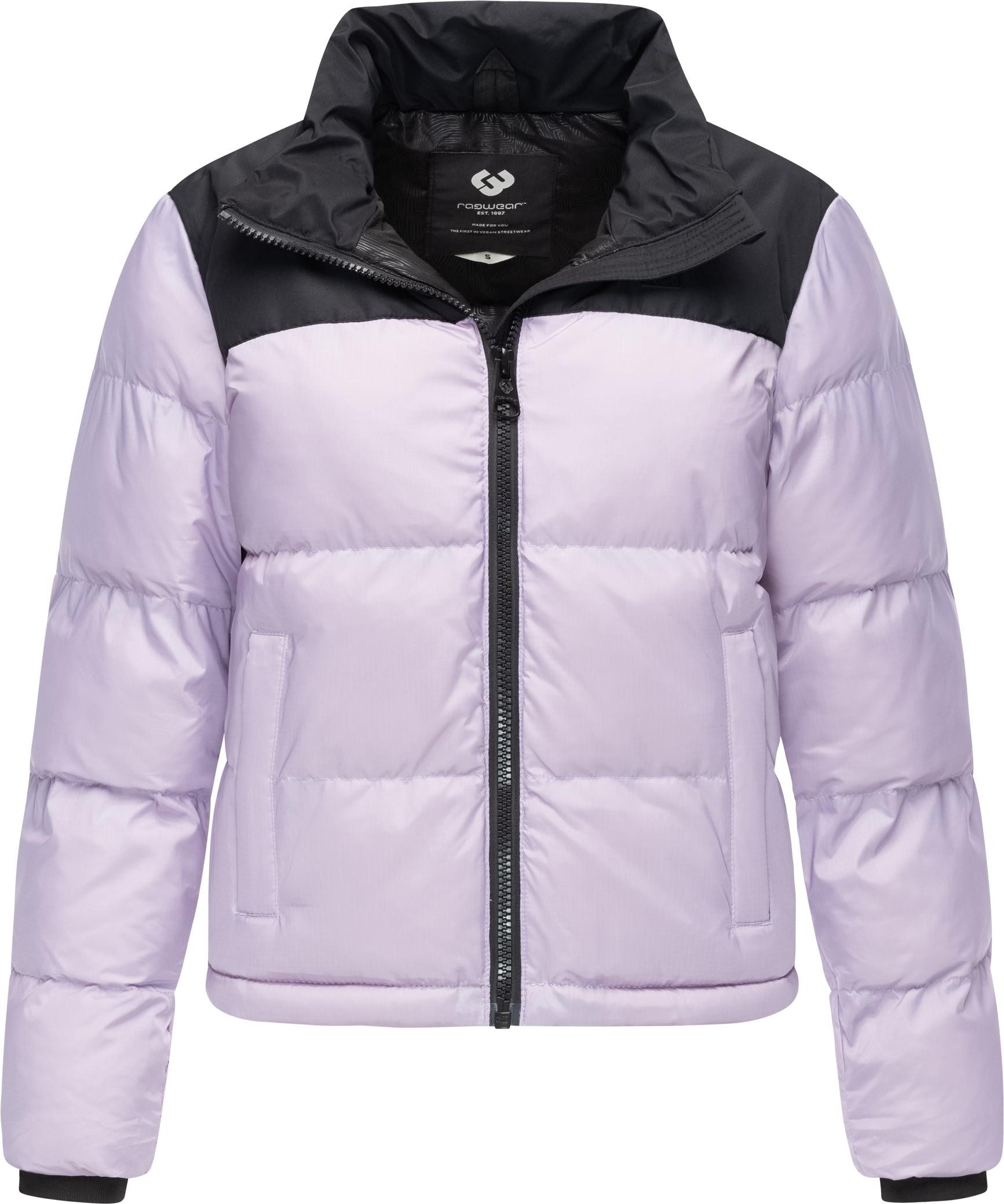 Ragwear Steppjacke Serah stylische Damen Winterjacke im Colourblocking-Design
