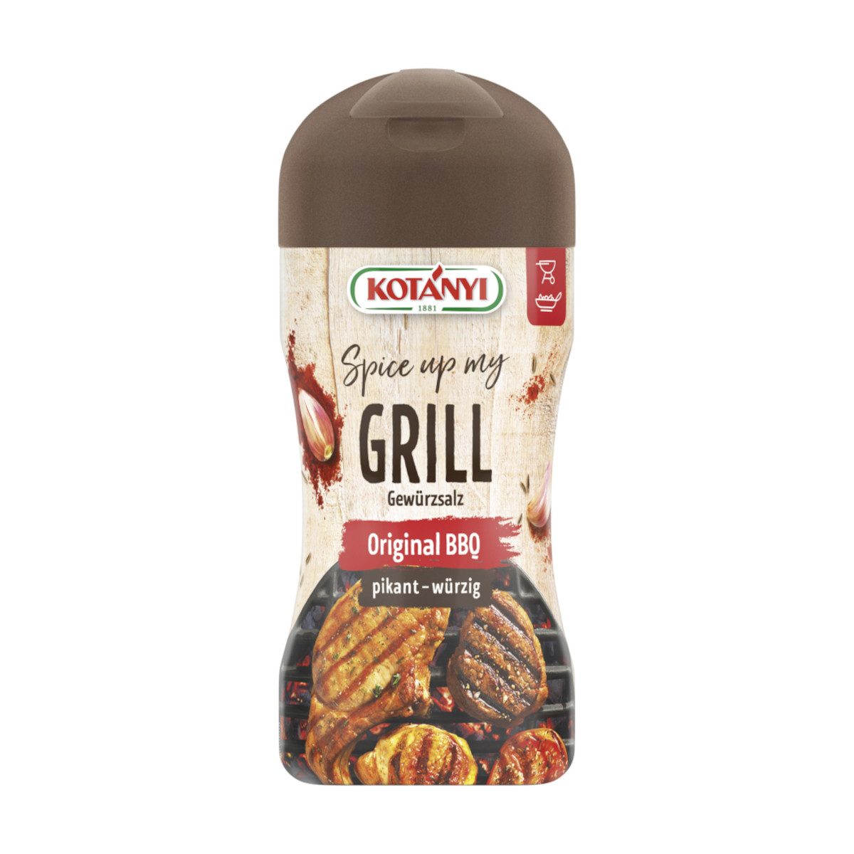 KOTANYI Gewürz, Kotanyi Spice up my Grill Original BBQ pikant würzig Streudose 115g