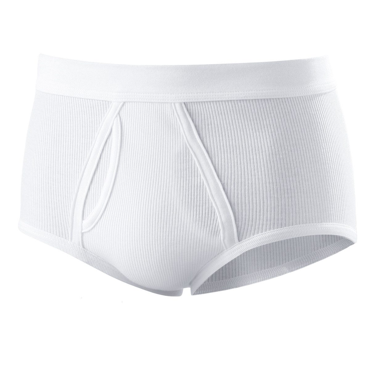 ADAMO Slip Adamo Doppelripp Slip weiß Übergrößen