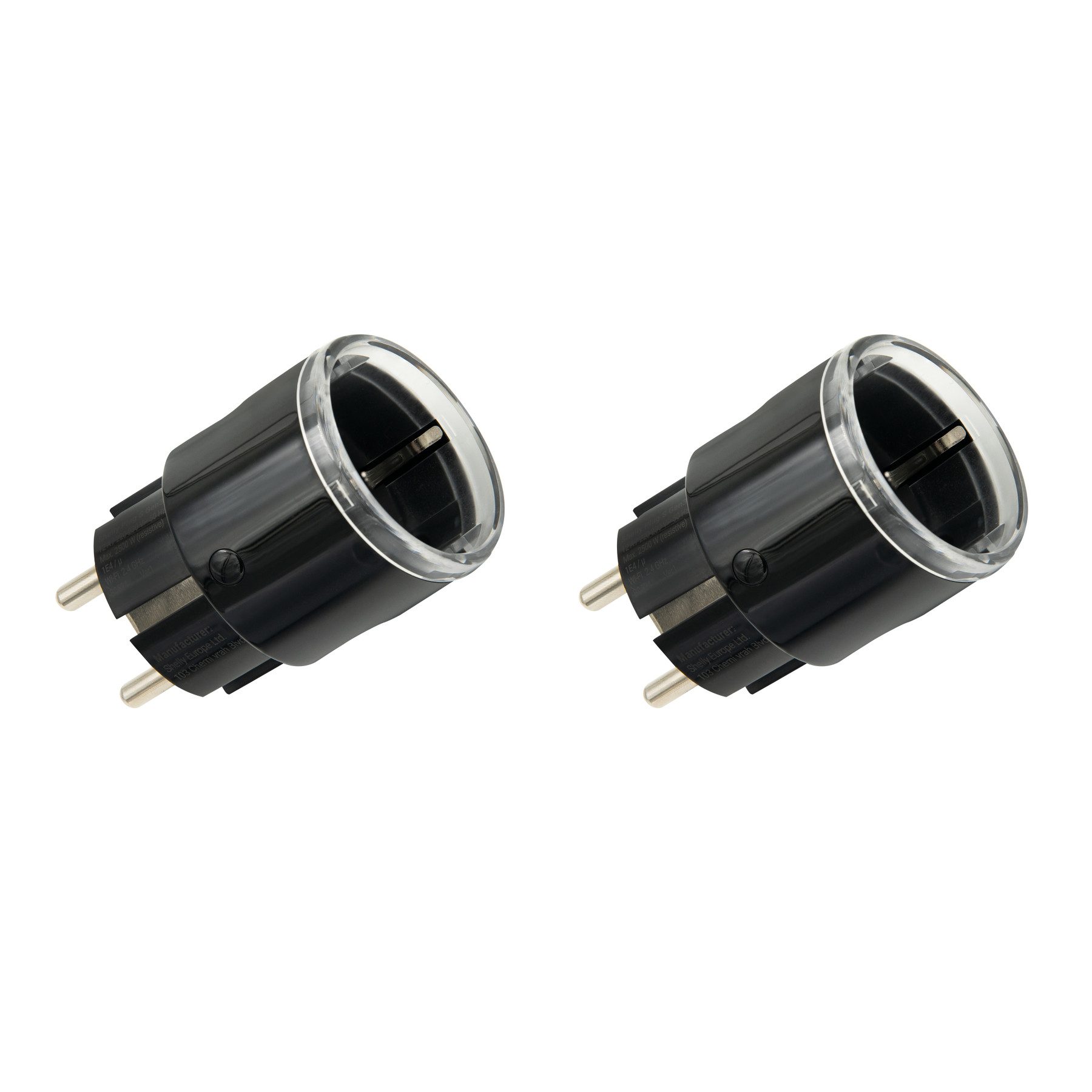 Shelly WLAN-Steckdose SHELLY WLAN-Steckdose Plug S Gen3, Matter, schwarz, 2 Stück