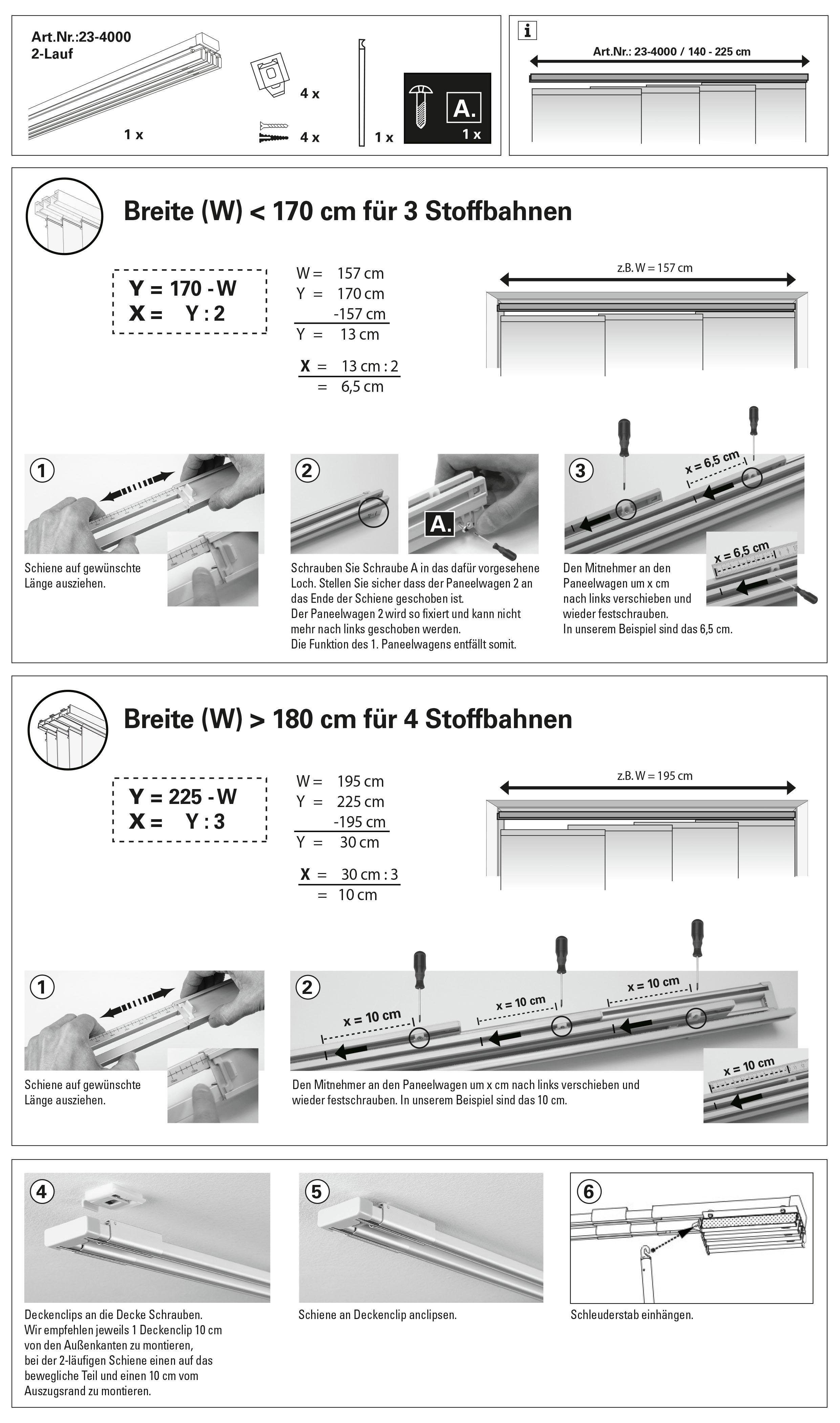 GARDINIA Flächenvorhangschiene Emia Komplett Set. Reduzierter Preis € 46,99. Unverbindliche Preisempfehlung € 59,99