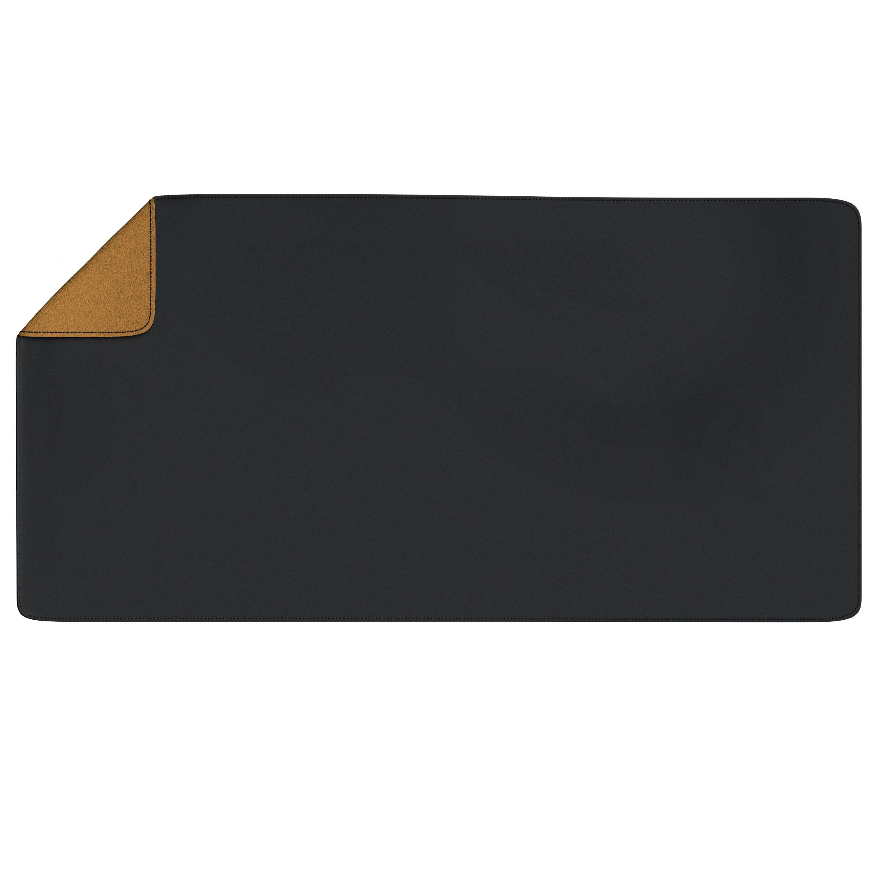 CSL Mauspad XXL Mousepad 800 x 400 x 3 mm, Tischunterlage, Elegante Leder Optik (1-St), rutschfest, abwaschbar, Geschwindigkeit & Präzision, schwarz – Bild 2 von 5