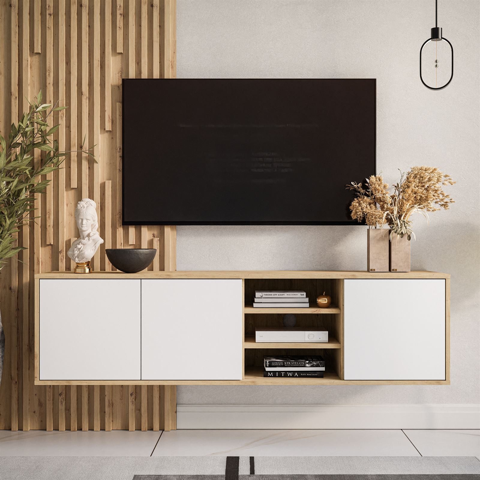 Lookway TV-Schrank SANAYI LOFT Hängendes Modell mit Ablage Breite: 156 cm