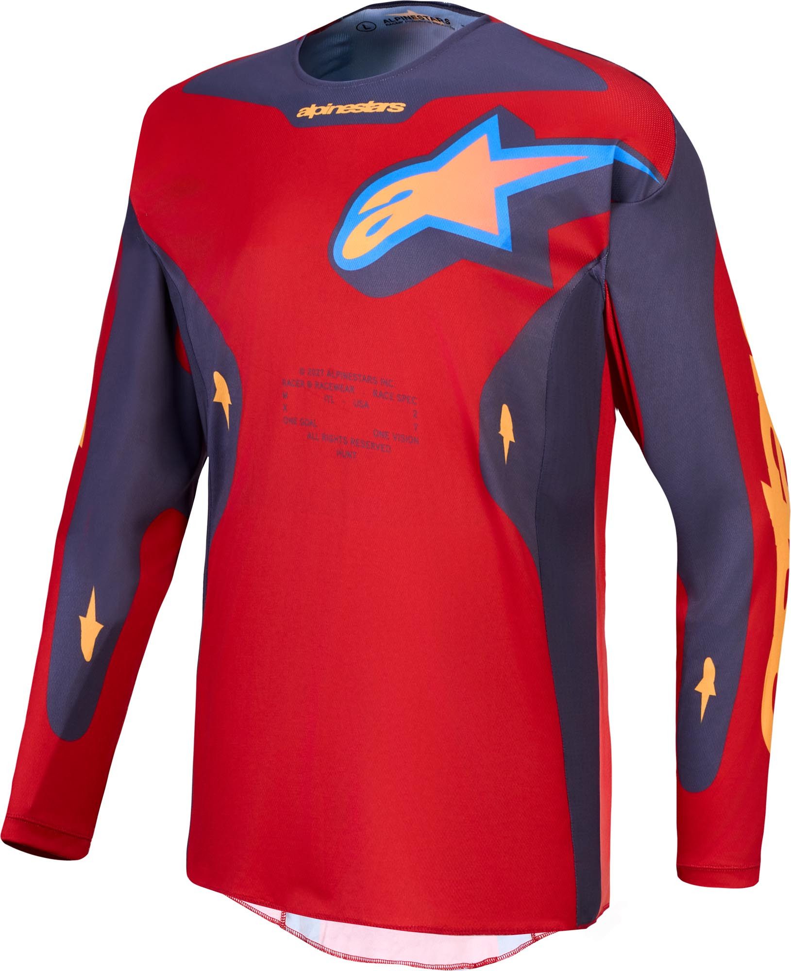 Alpinestars Motocross-Shirt Racer Hunt Motocross Jersey Atmungsaktiv robust