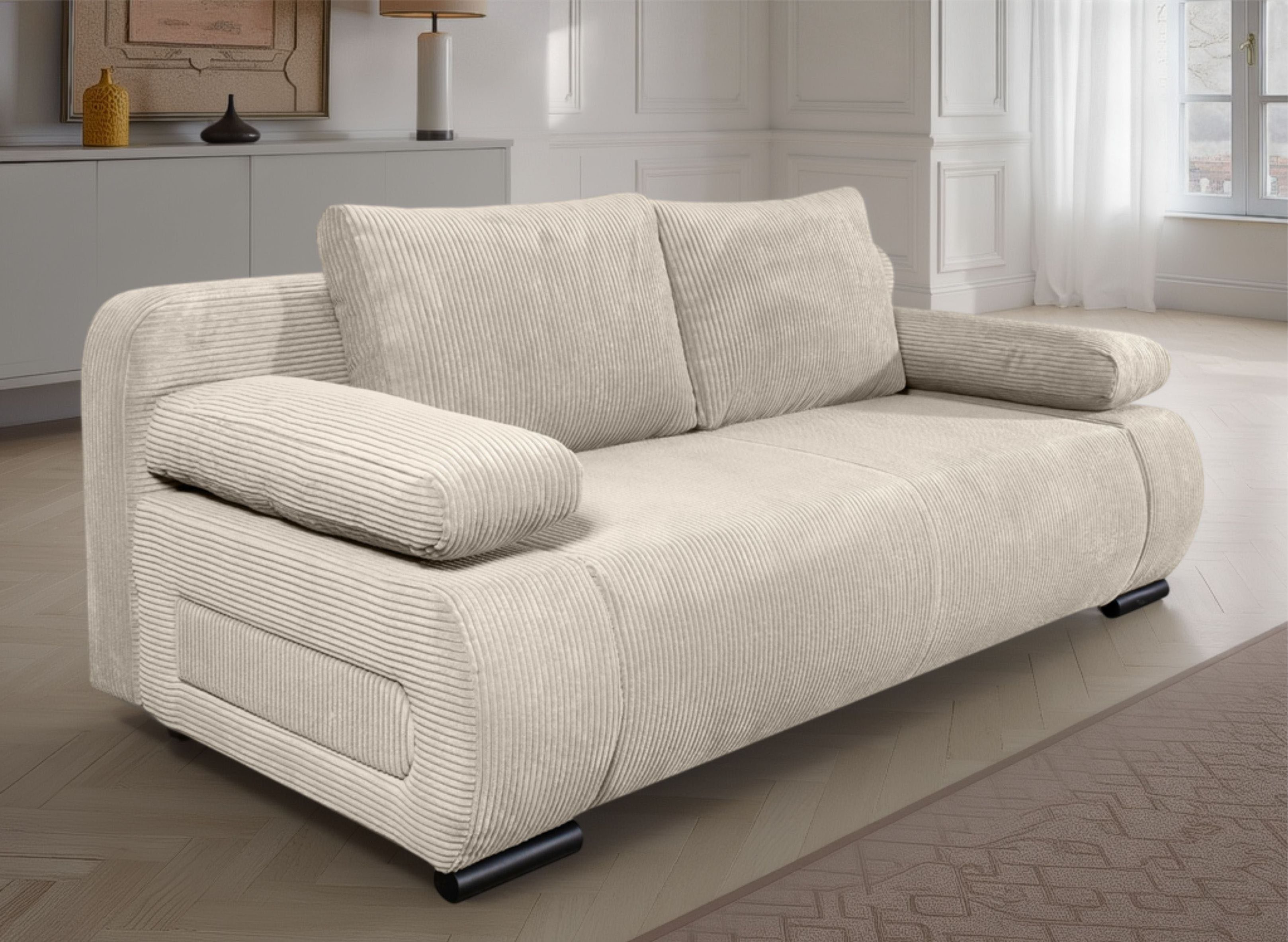 COLLECTION AB Schlafsofa Moritz B: 200 cm, Liegefl. 142x200 cm, Gästebettfunktion, frei stellbar, Wohnkomfort