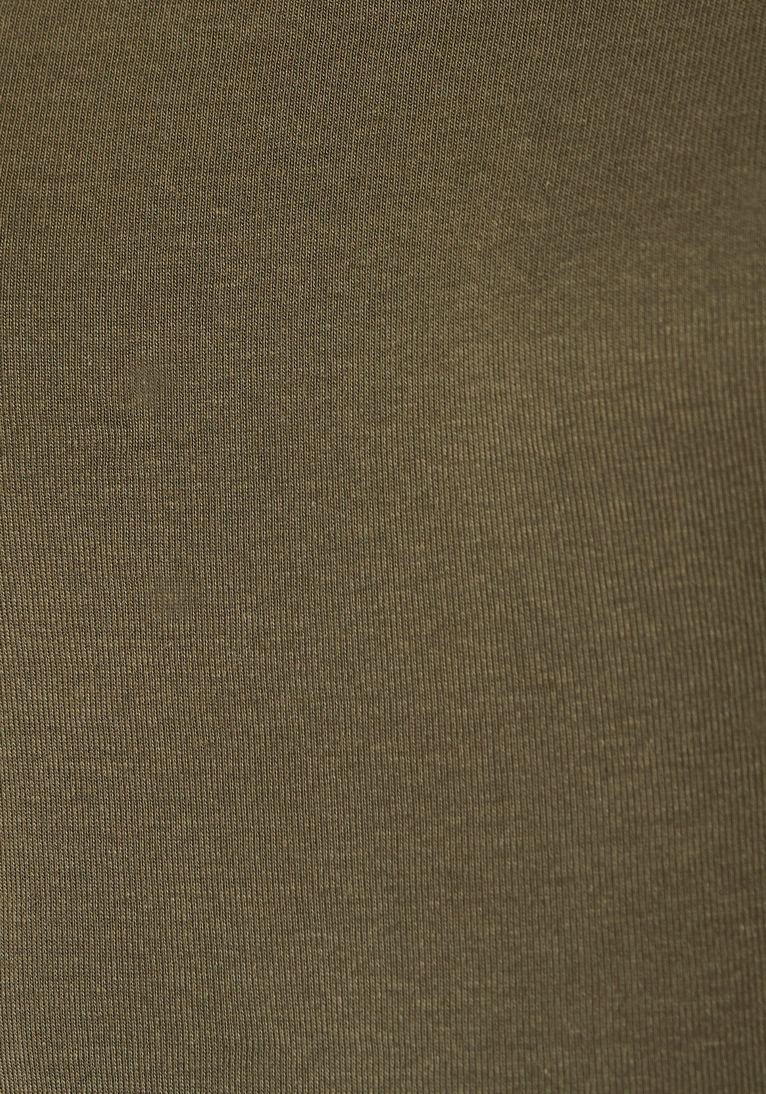 Basic, zum Unterhemd 2-St) Unterziehen schlichtes (Packung, khaki, perfekt H.I.S schwarz