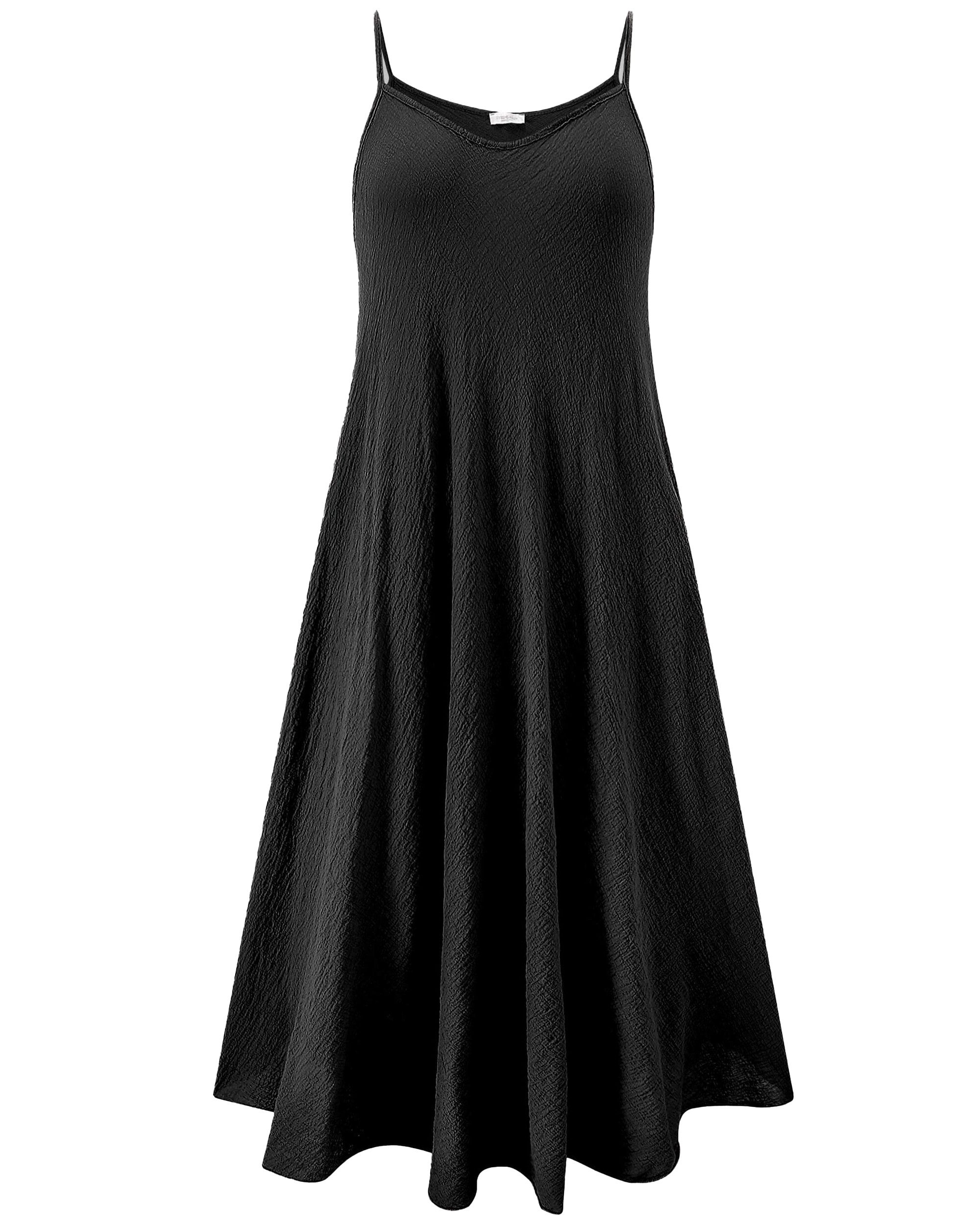 SASSYCLASSY Strandkleid Sommerkleid Damen lang aus transparentem Musselin M günstig online kaufen