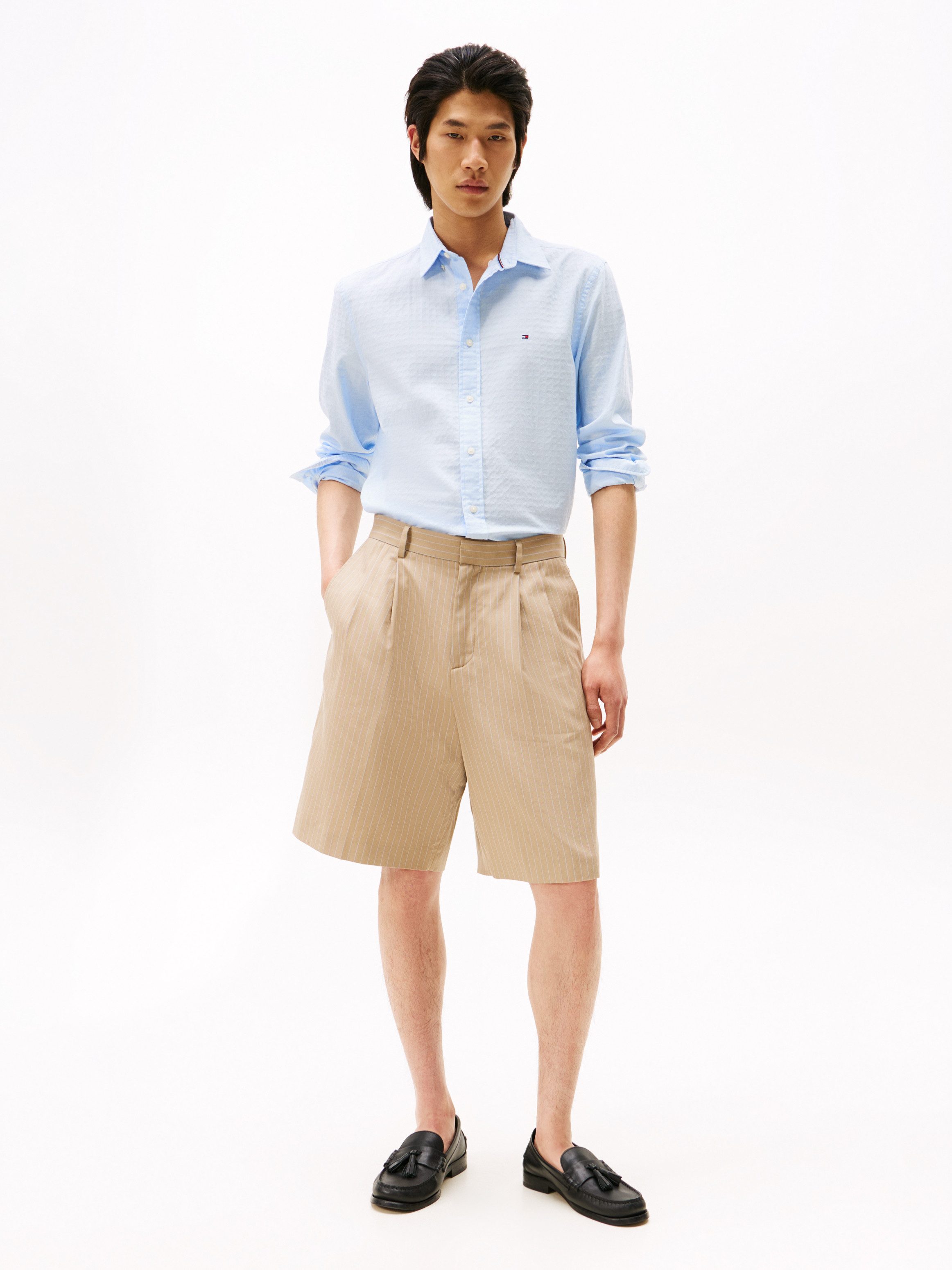 Tommy Hilfiger Langarmhemd DOBBY STRUCTURE RF SHIRT günstig online kaufen