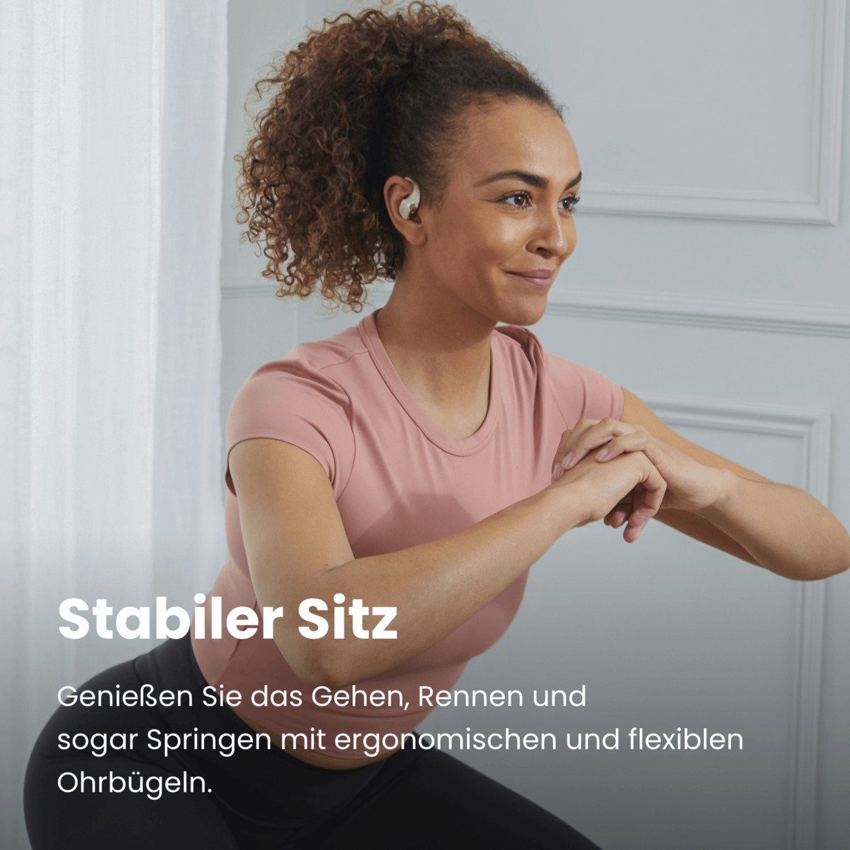 Shokz Shokz OpenFit Beige Bluetooth-Kopfhörer