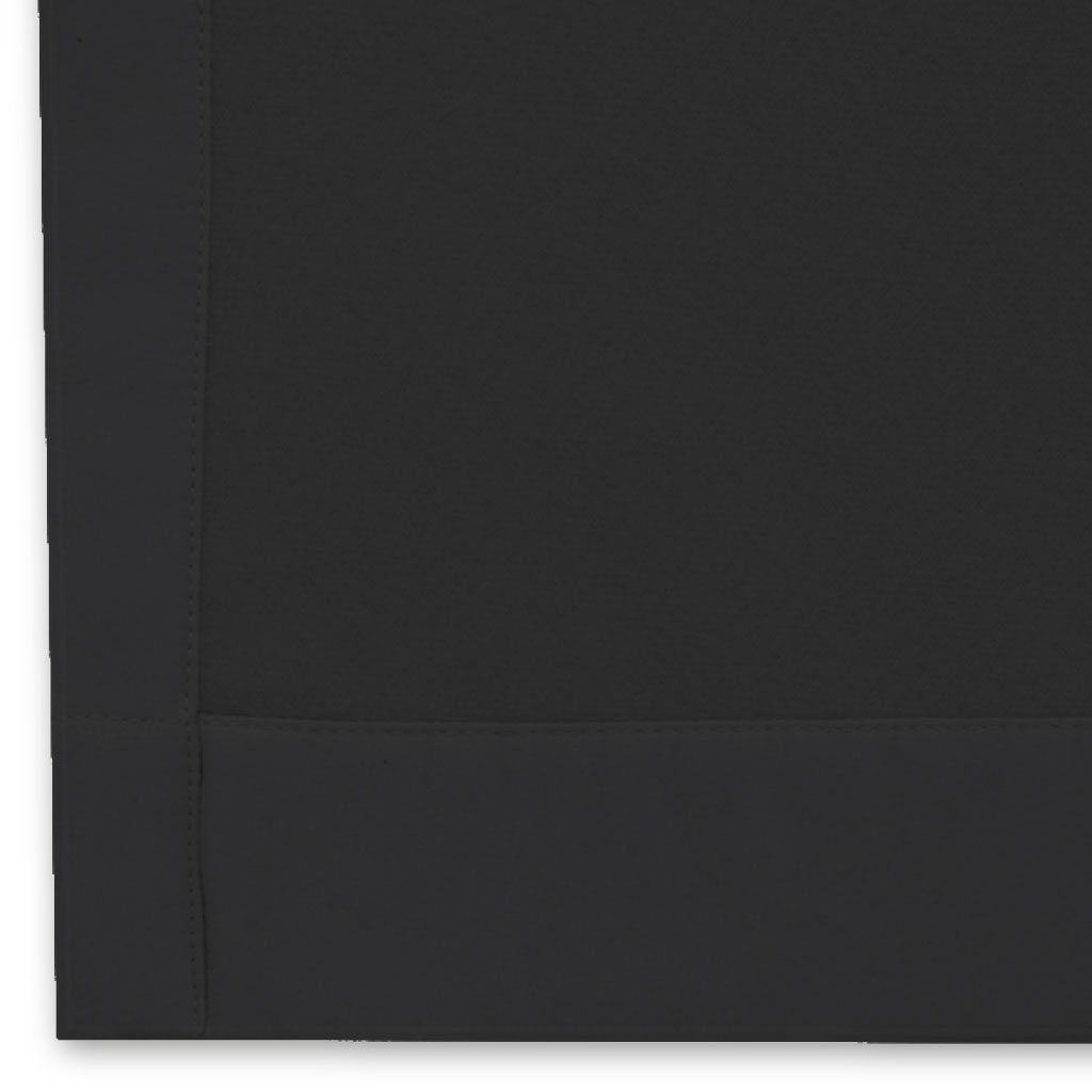 Ösen Schwarz St), und (1 hitzeabweisend Vorhang, blickdicht, wärmeisolierend Thermogardine, 140x245cm, Bestlivings, blickdicht