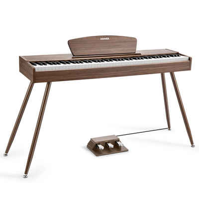 Donner Digitalpiano Digitalpiano Keyboard 88 Tasten gewichtete Tastatur E-Piano DDP-80, Volle Größe, für Anfänger,Elektrisches Tastaturklavier zu Hause