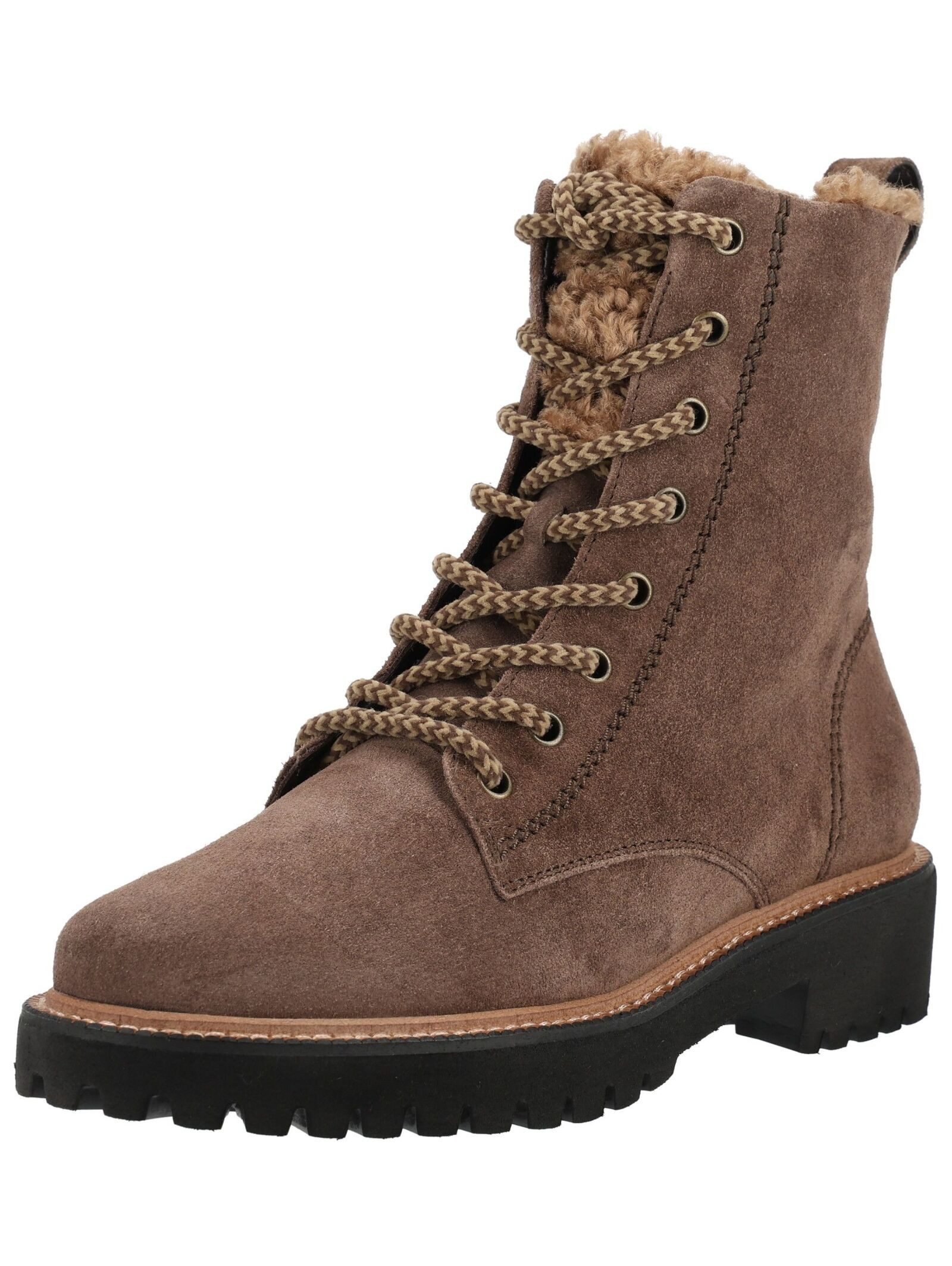Paul Green Paul Green Stiefelette Veloursleder Schnürstiefelette