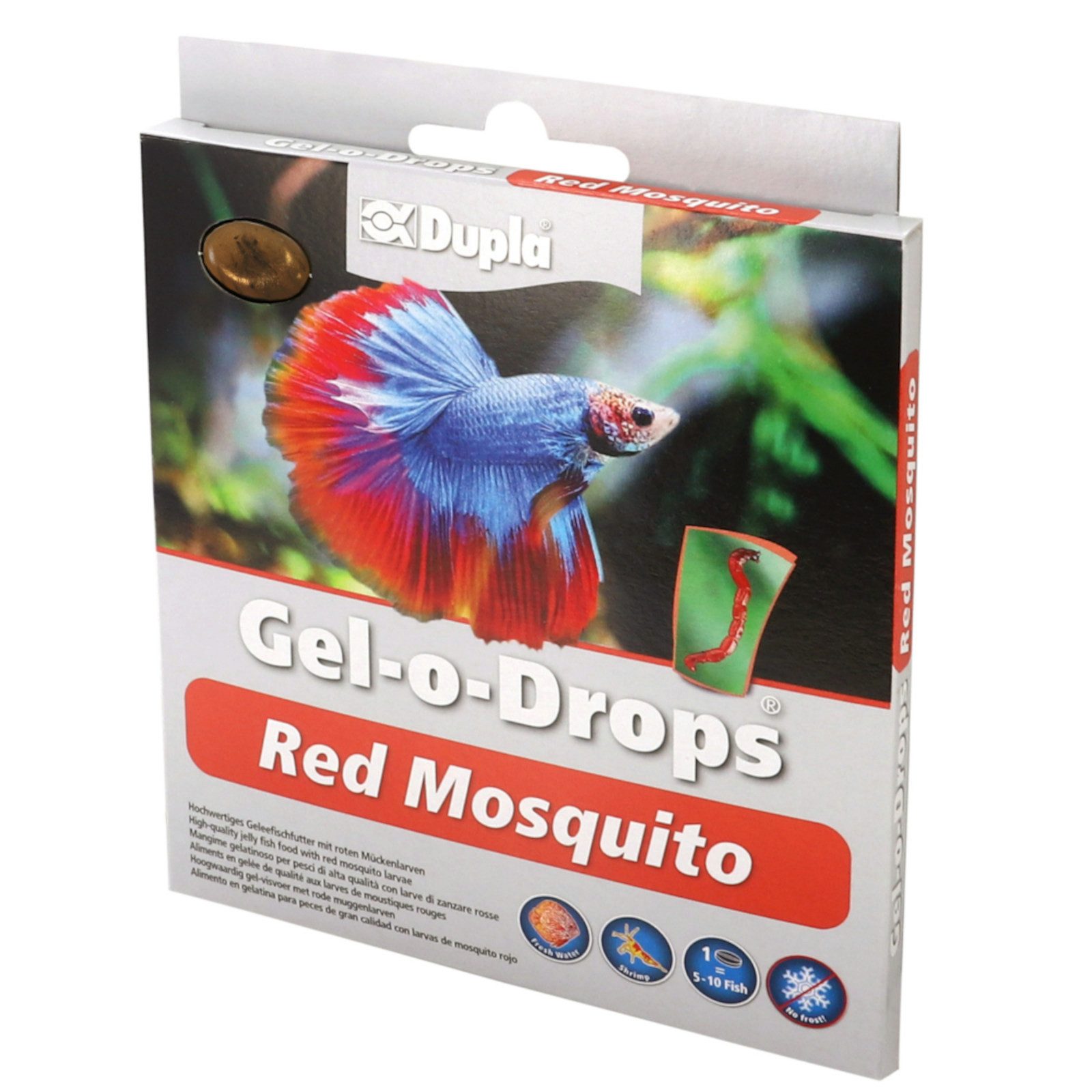 Dupla Zierfischfutter Gel-o-Drops Red Mosquito, 12x 2 g, Hauptfutter für: Fische