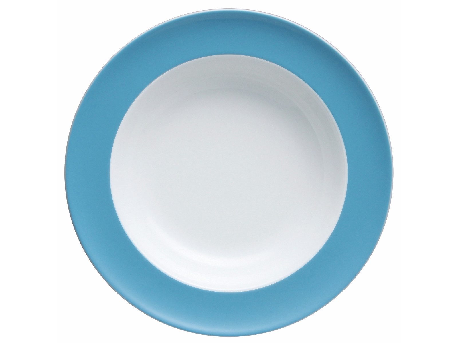 Thomas Porzellan Suppenteller Sunny Day Waterblue Suppenteller 23 cm, Teller Tief