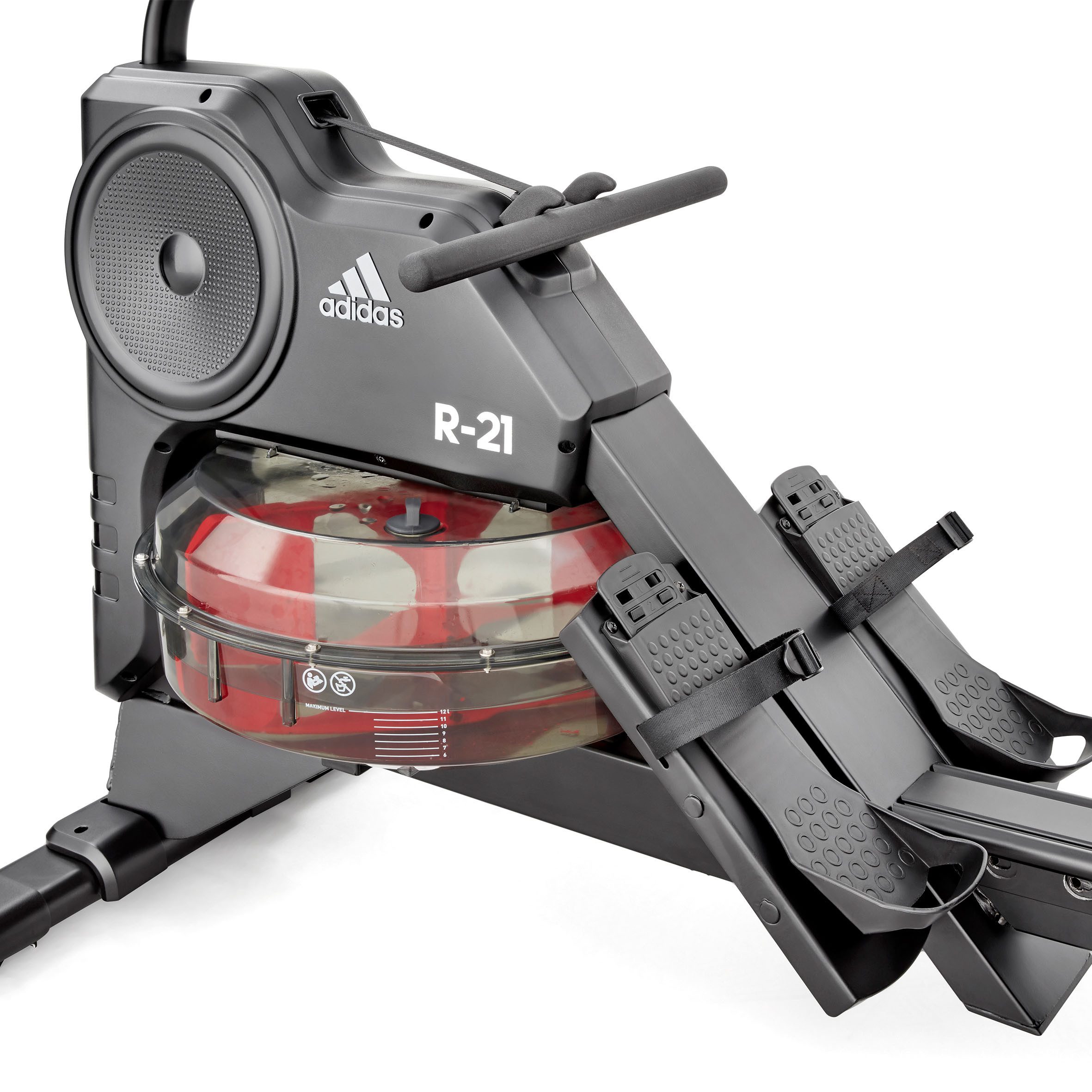 adidas Performance Rudergerät Wasserrudergerät "R-21" (150 kg max. Benutzergewicht, Sport), Rudermaschine, Wasserwiderstand