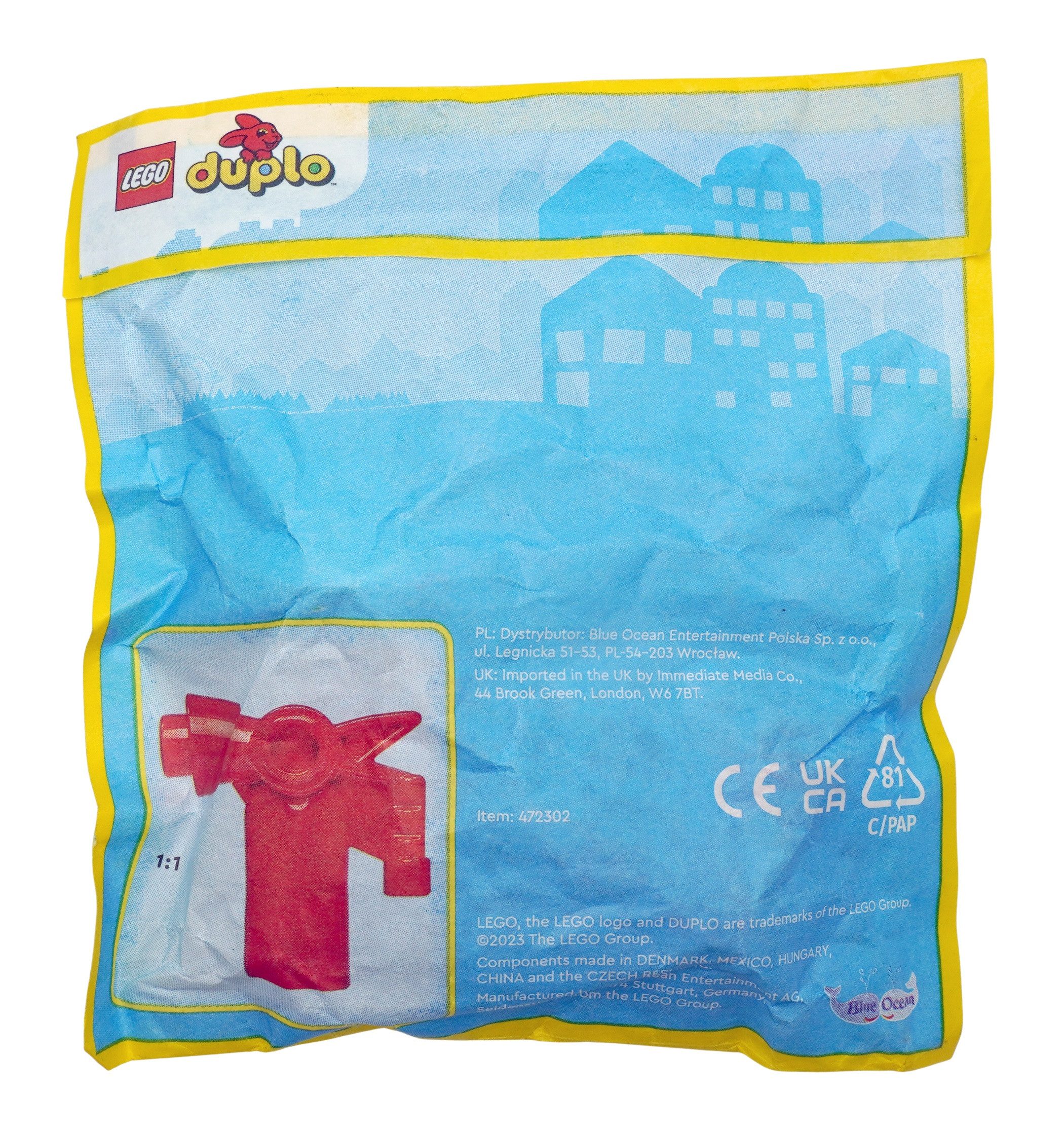 LEGO® DUPLO® Feuerwehrmann mit Feuerlöscher - 472302 Menge 1x Spielbaustein günstig online kaufen