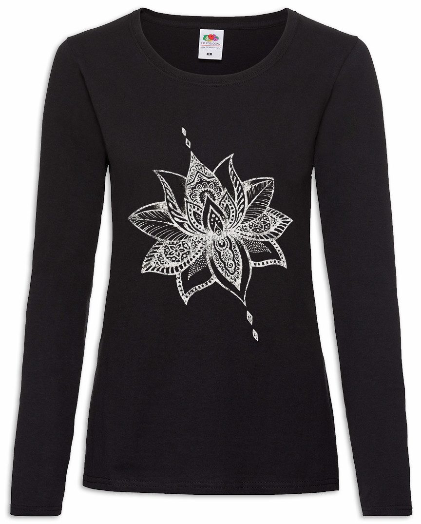 Urban Backwoods Langarmshirt Tattoo Flower Damen Langarmshirt Blume Pflanze Plant Art Tattooist (1-tlg) Tättowierer Studio Artist Floristin