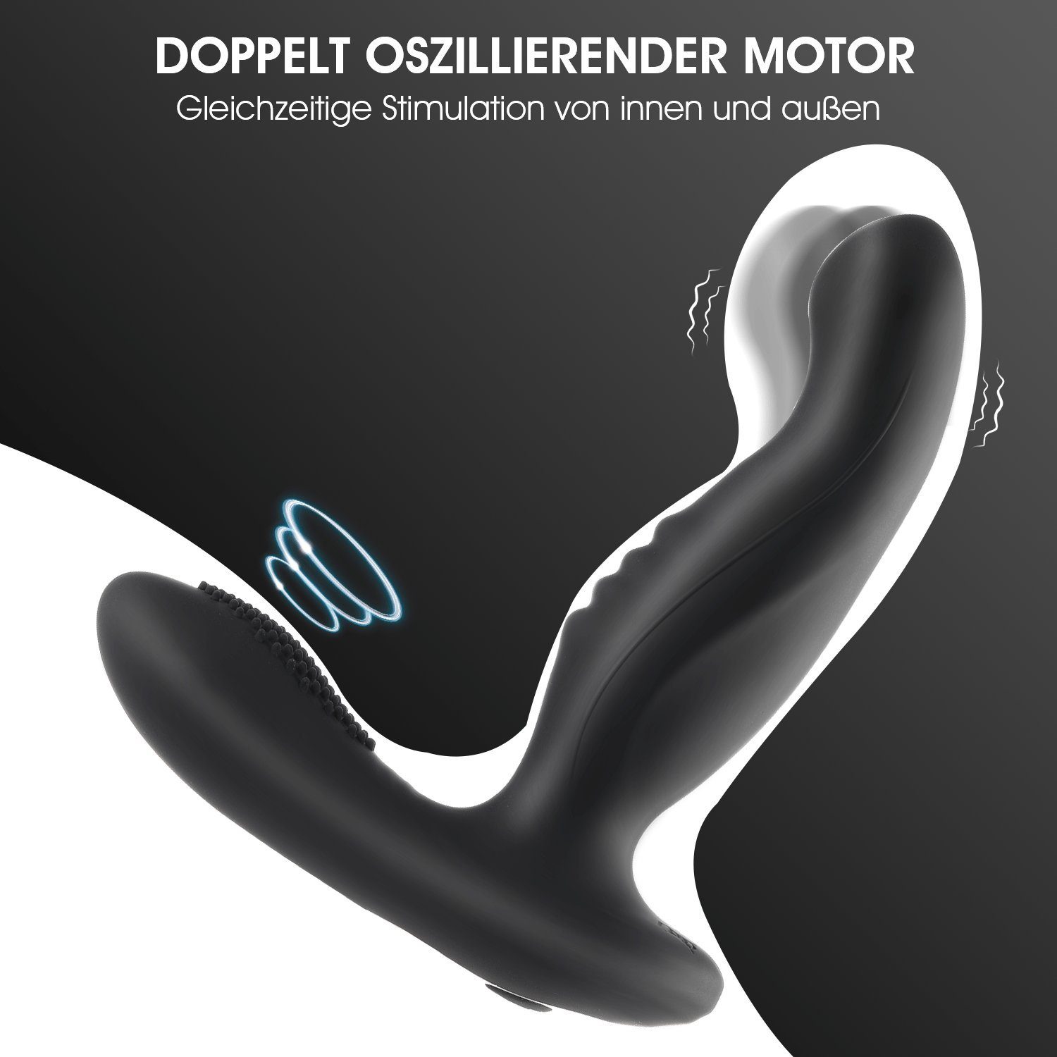 LOVONLIVE Massagegerät Analvibratoren für Männer Prostata Fernbedienung Analplug Wiederaufladbarer Vibrationsmodi, Dildo Vibrator mit Stimulation 10