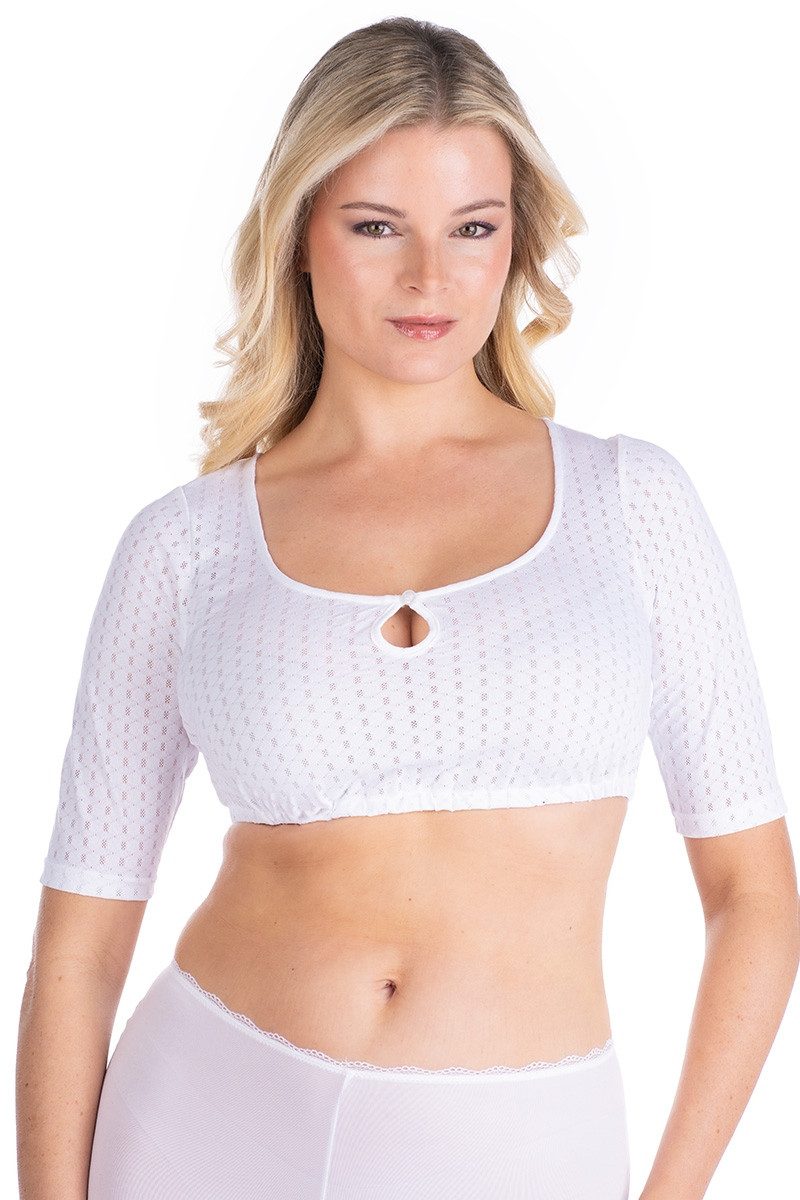 Hammerschmid Dirndlbluse Dirndlbluse - ELKE - weiß