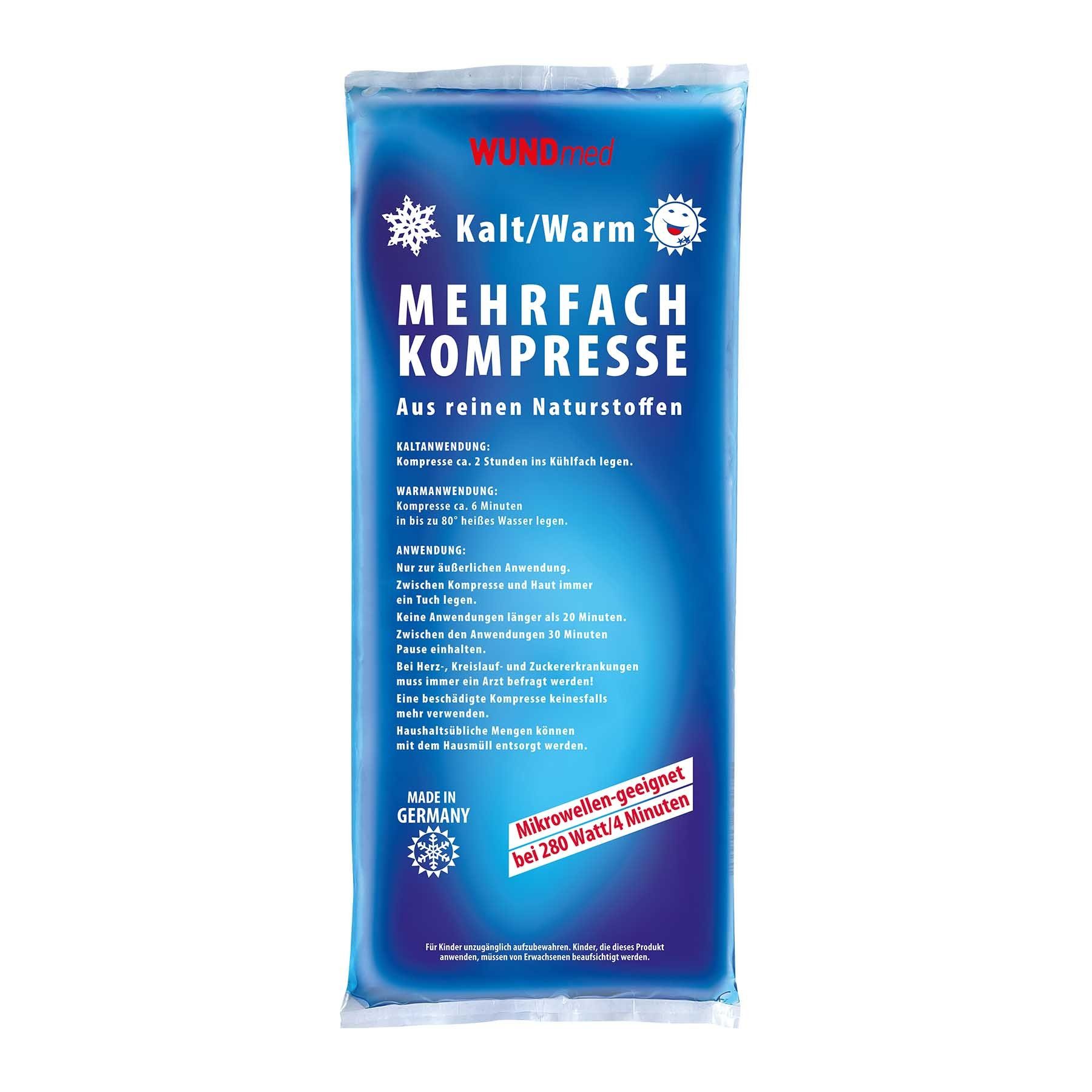 Wundmed Erste-Hilfe-Set WUNDmed Mehrfachkompresse kalt/warm mikrowellengeeignet