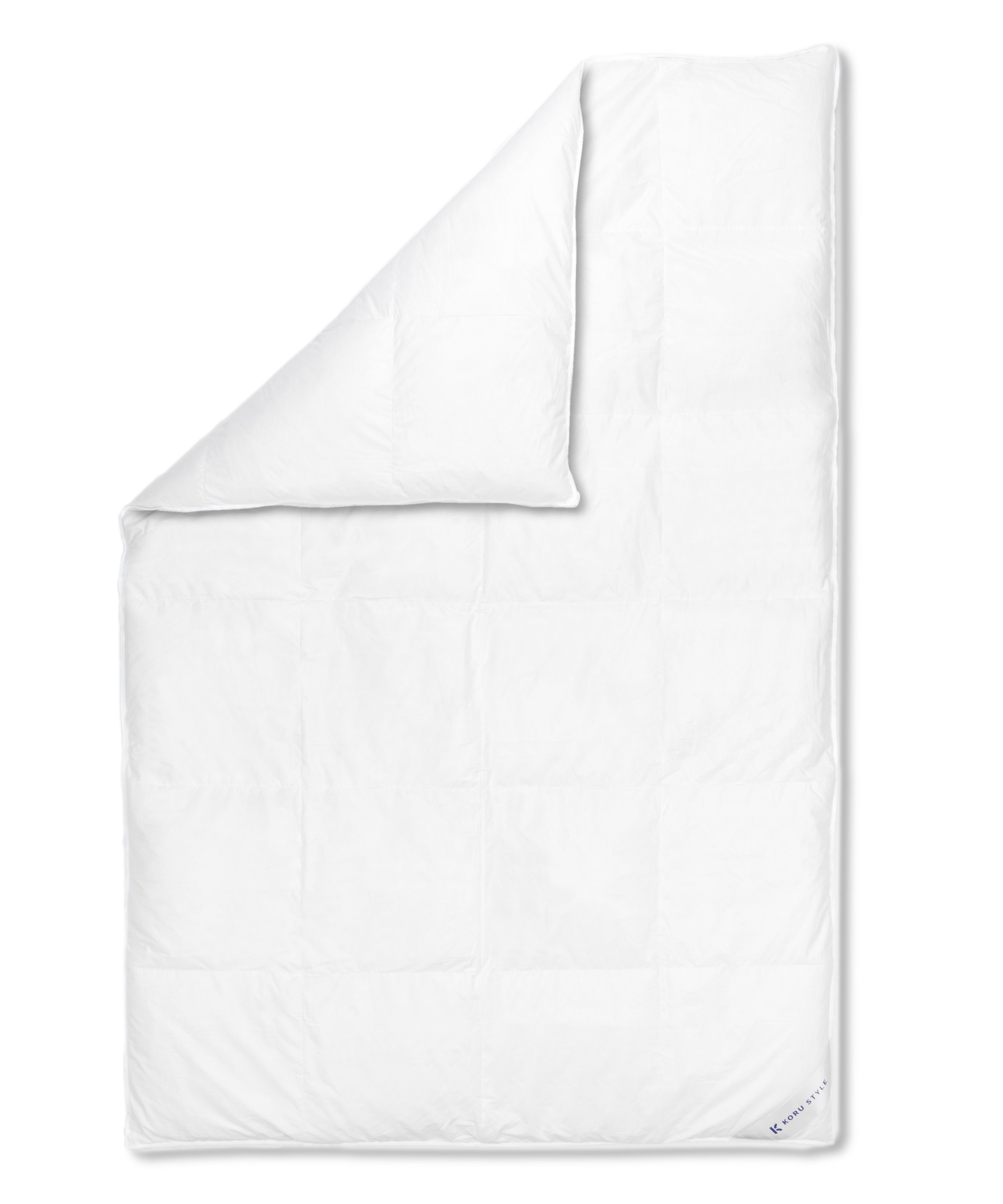Koru Style Gänsedaunenbettdecke Luxus Daunendecke "Royal" aus weißen Gänsedaunen Klasse 1, Füllung: 90% edle weiße neue Gänsedaunen, 10% Federn, Bezug: 100% Baumwolle (Schweizer Batist), OEKO-TEX® Standard 100 zertifiziert