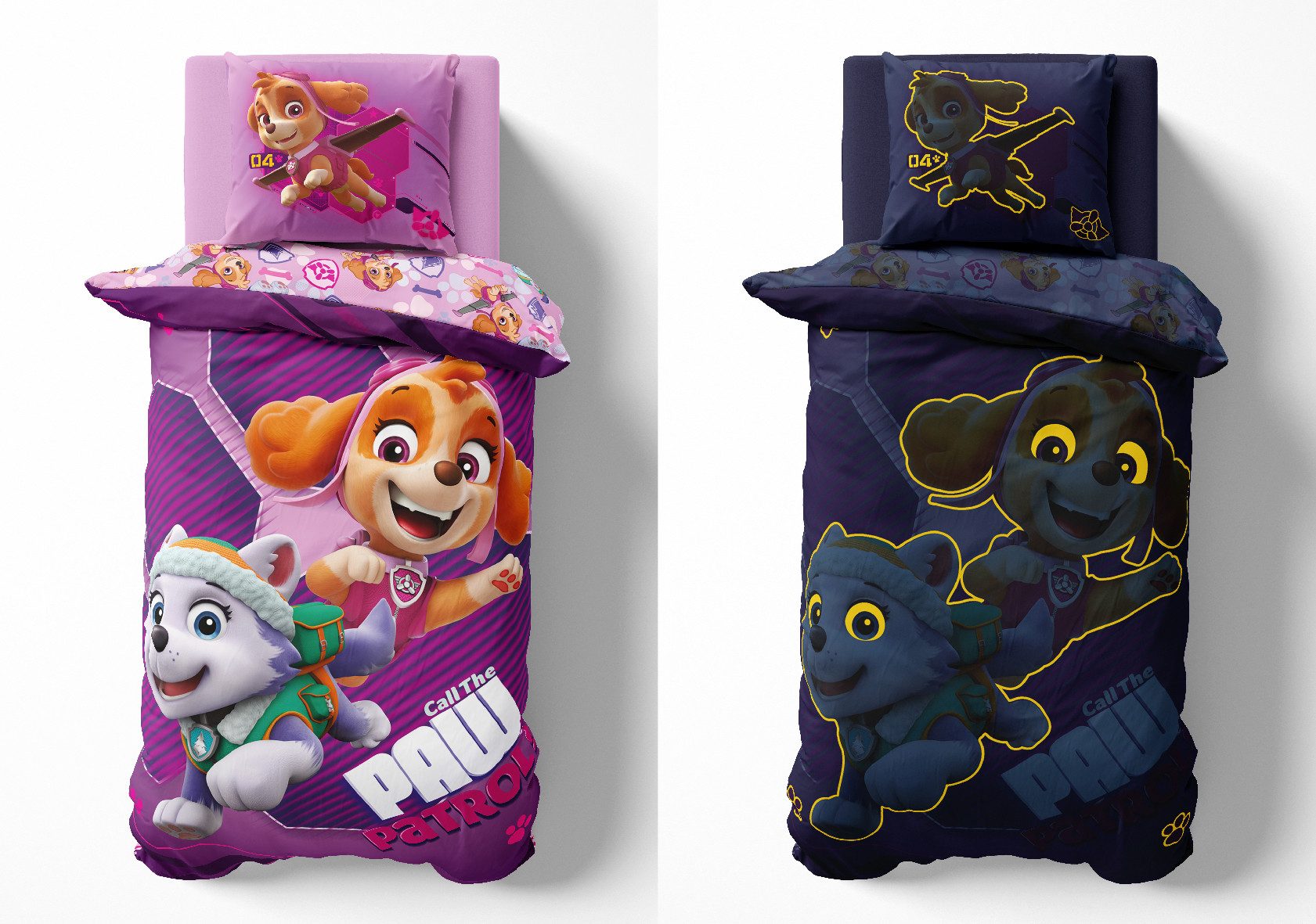 PAW PATROL Kinderbettwäsche Wendebettwäsche Paw Patrol günstig online kaufen