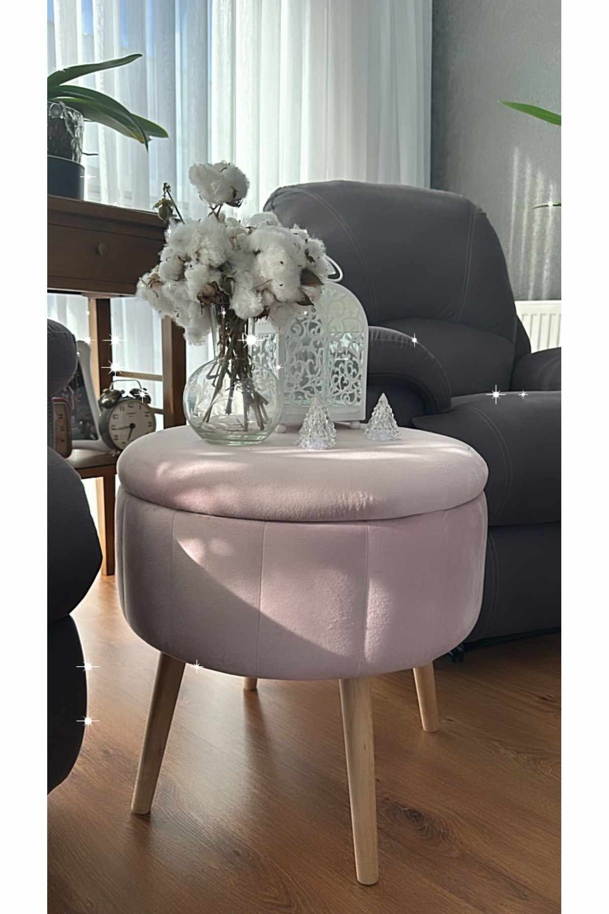 Skye Decor Pouf Bliss-Berlin (1-St., 1 Pouf), Mit Eschenholzbeinen