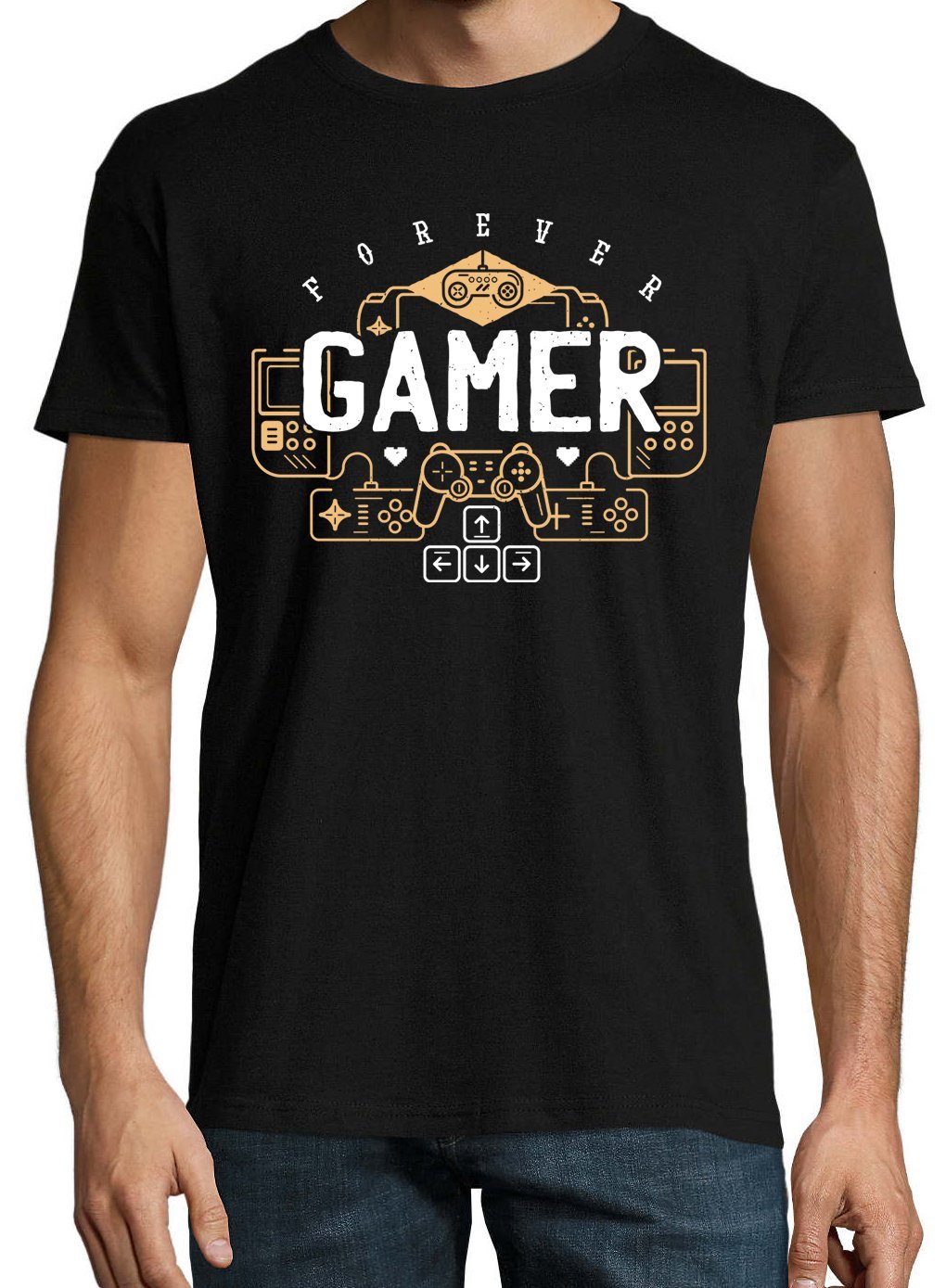 Youth Designz T-Shirt Gamer Forever Herren Shirt mit trendigem Frontprint günstig online kaufen