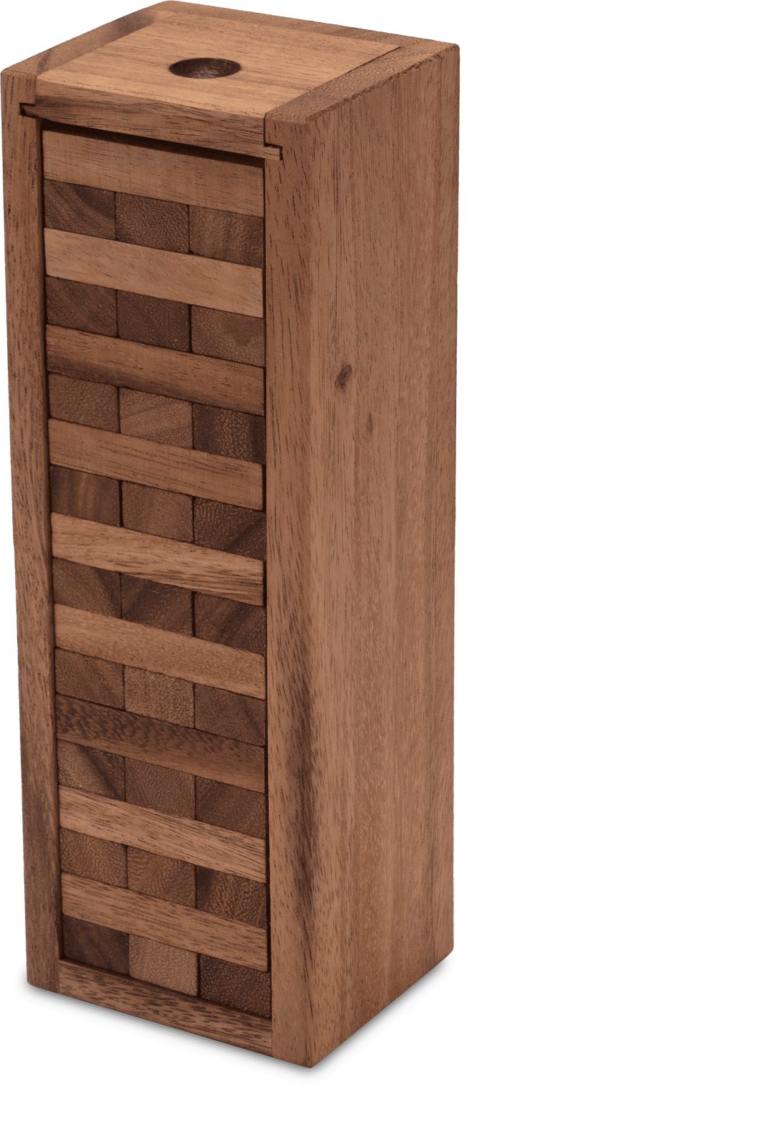 Logoplay Holzspiele Spielesammlung, Wackelturm Condo Gr. S Geschicklichkeitsspiel aus Holz (23 cm) für 2+ SpielerHolzspielzeug
