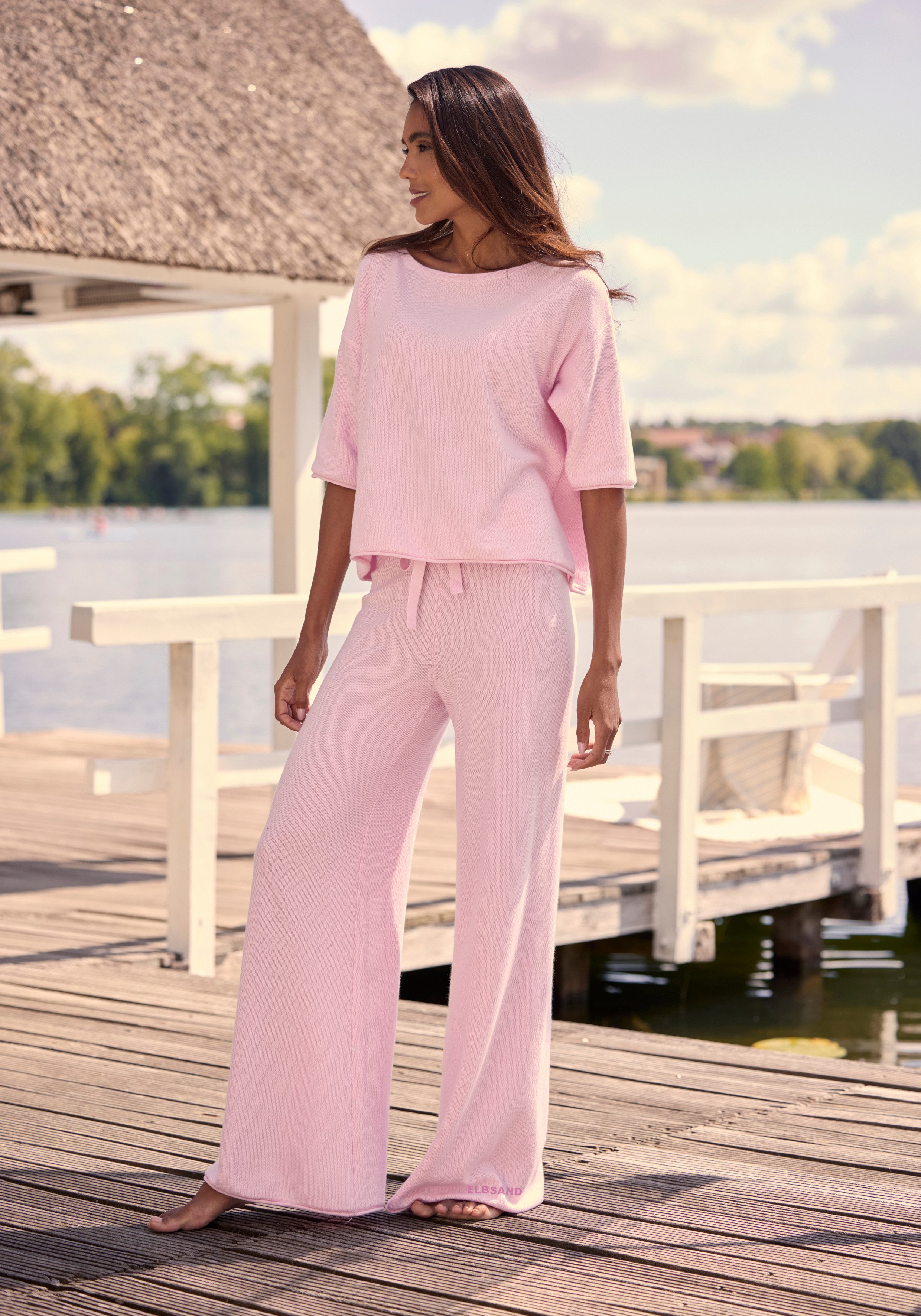 Elbsand Loungehose aus hochwertigem Feinstrick, Loungewear